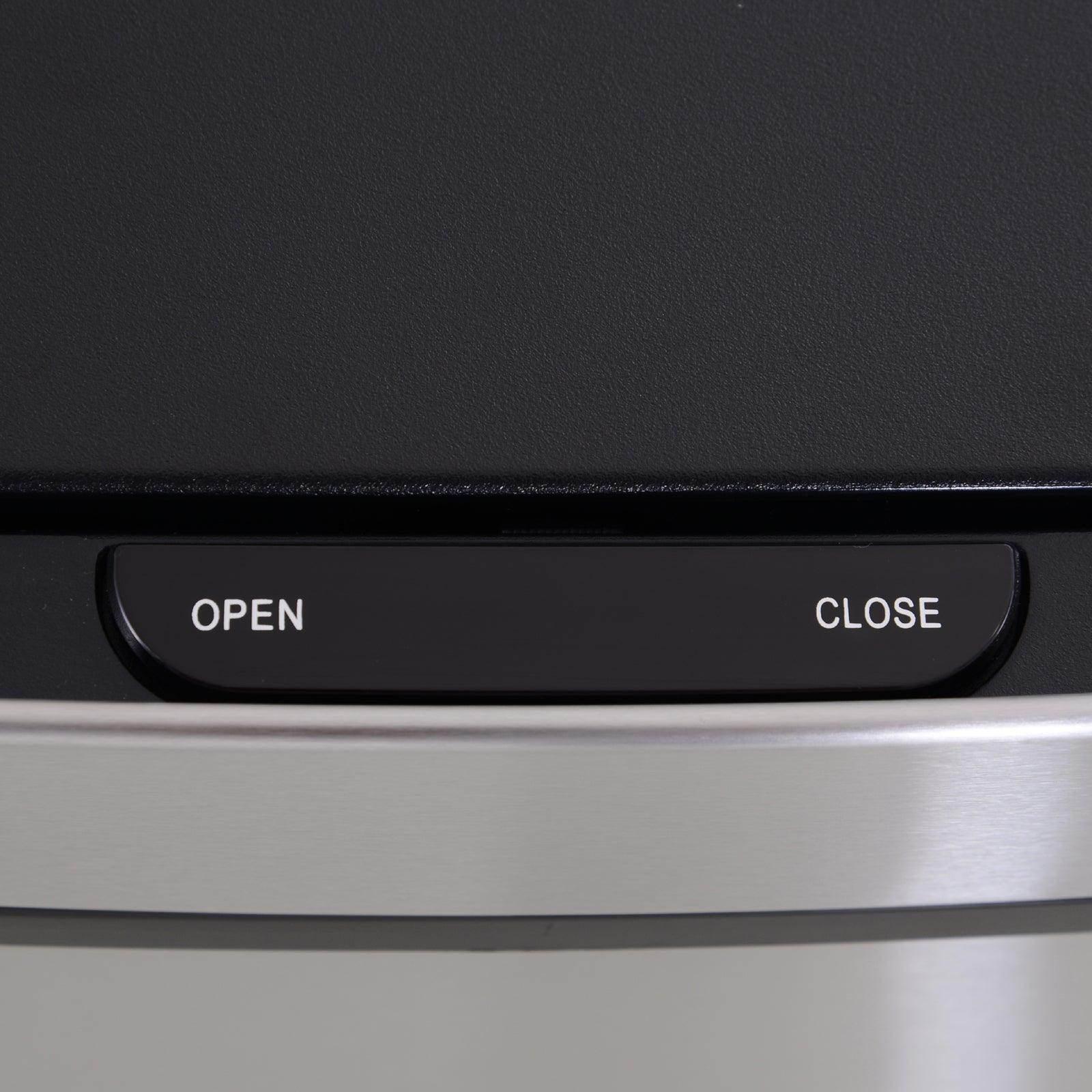 HOMCOM Stainless Steel 3-Compartment Recycling Bin - ALL4U RETAILER LTD