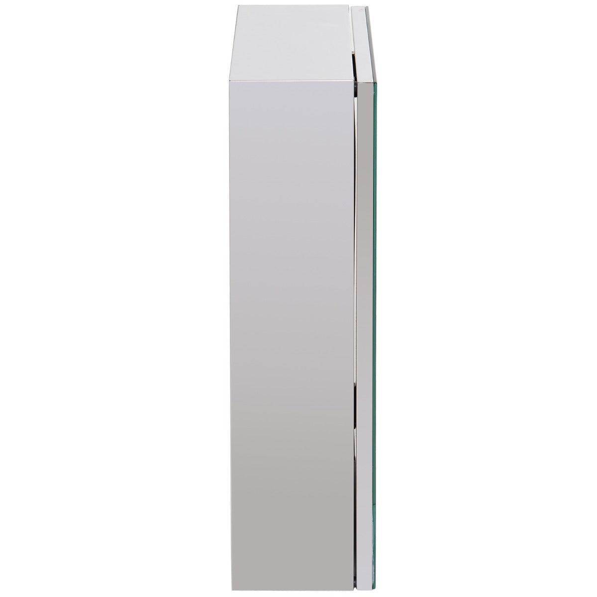 HOMCOM Stainless Steel Bathroom Mirror Storage Cabinet - ALL4U RETAILER LTD