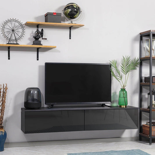 HOMCOM TV Stand for 70 TVs - Wall-Mounted Storage Console - ALL4U RETAILER LTD