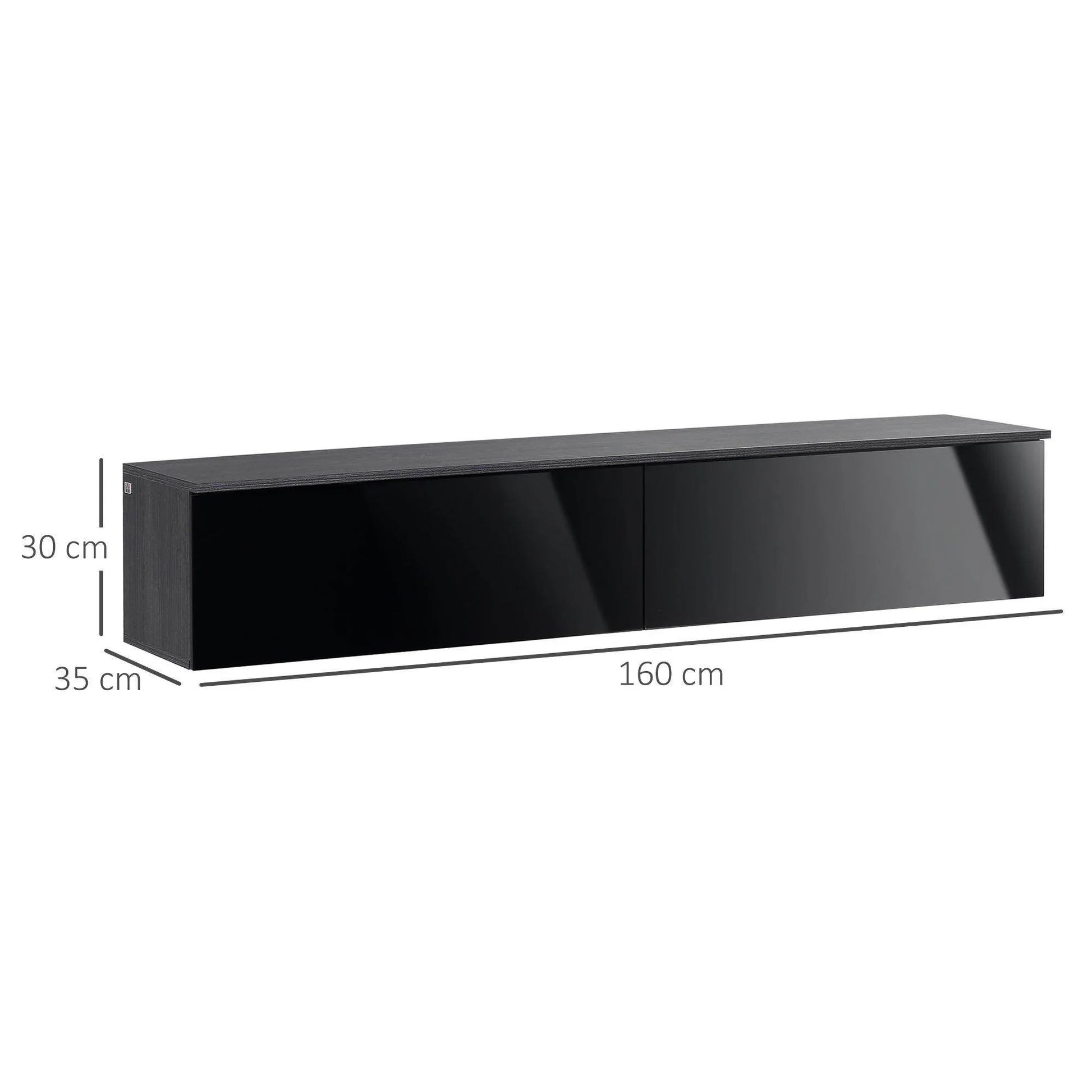 HOMCOM TV Stand for 70 TVs - Wall-Mounted Storage Console - ALL4U RETAILER LTD
