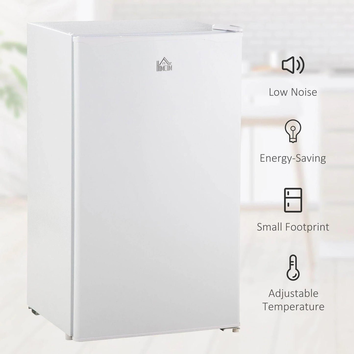 HOMCOM Under Counter Fridge - 91L Capacity - ALL4U RETAILER LTD