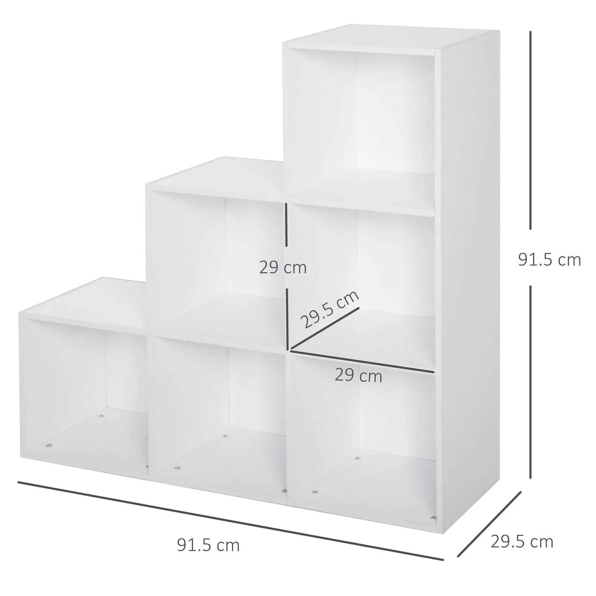 HOMCOM White 3-Tier Storage Organiser - ALL4U RETAILER LTD