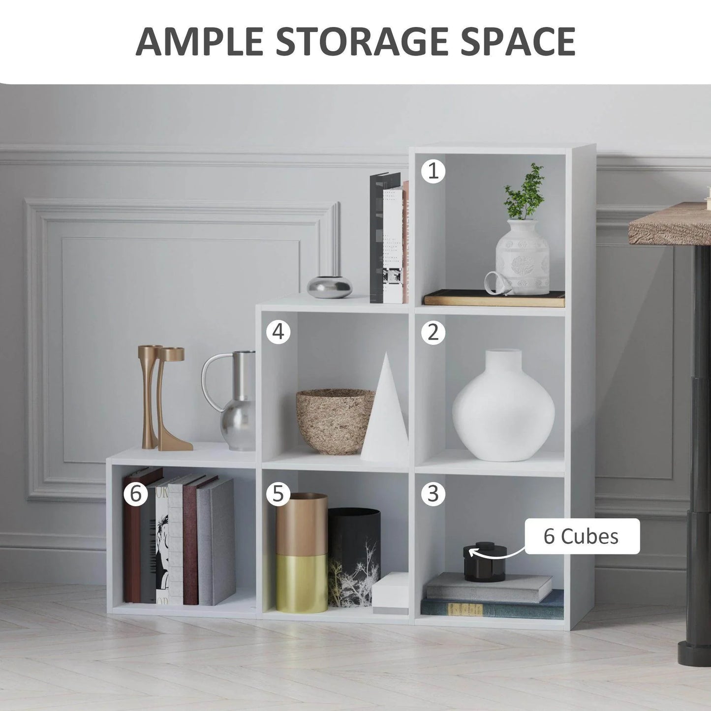 HOMCOM White 3-Tier Storage Organiser - ALL4U RETAILER LTD