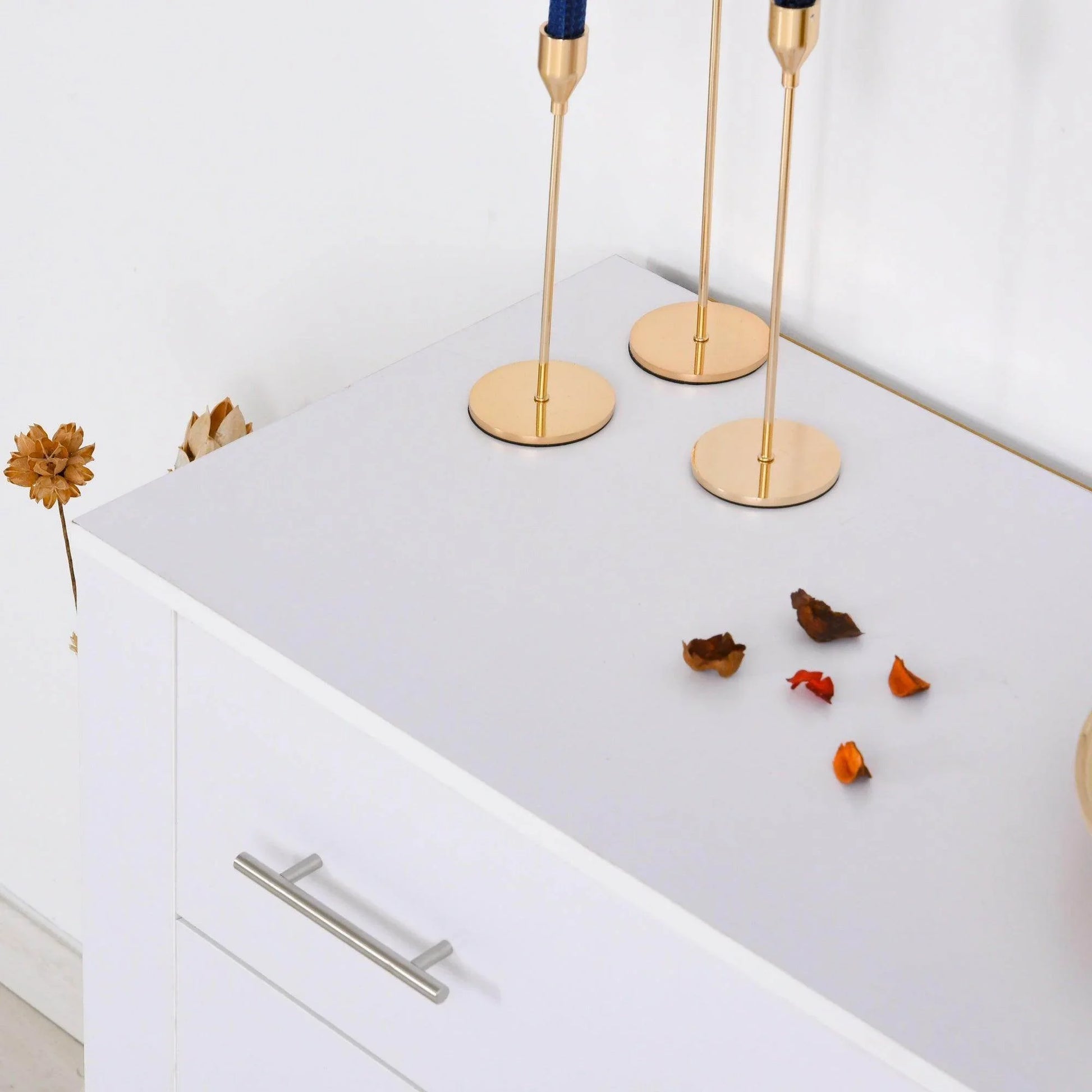 HOMCOM White 4-Drawer Cabinet for Bedrooms - ALL4U RETAILER LTD