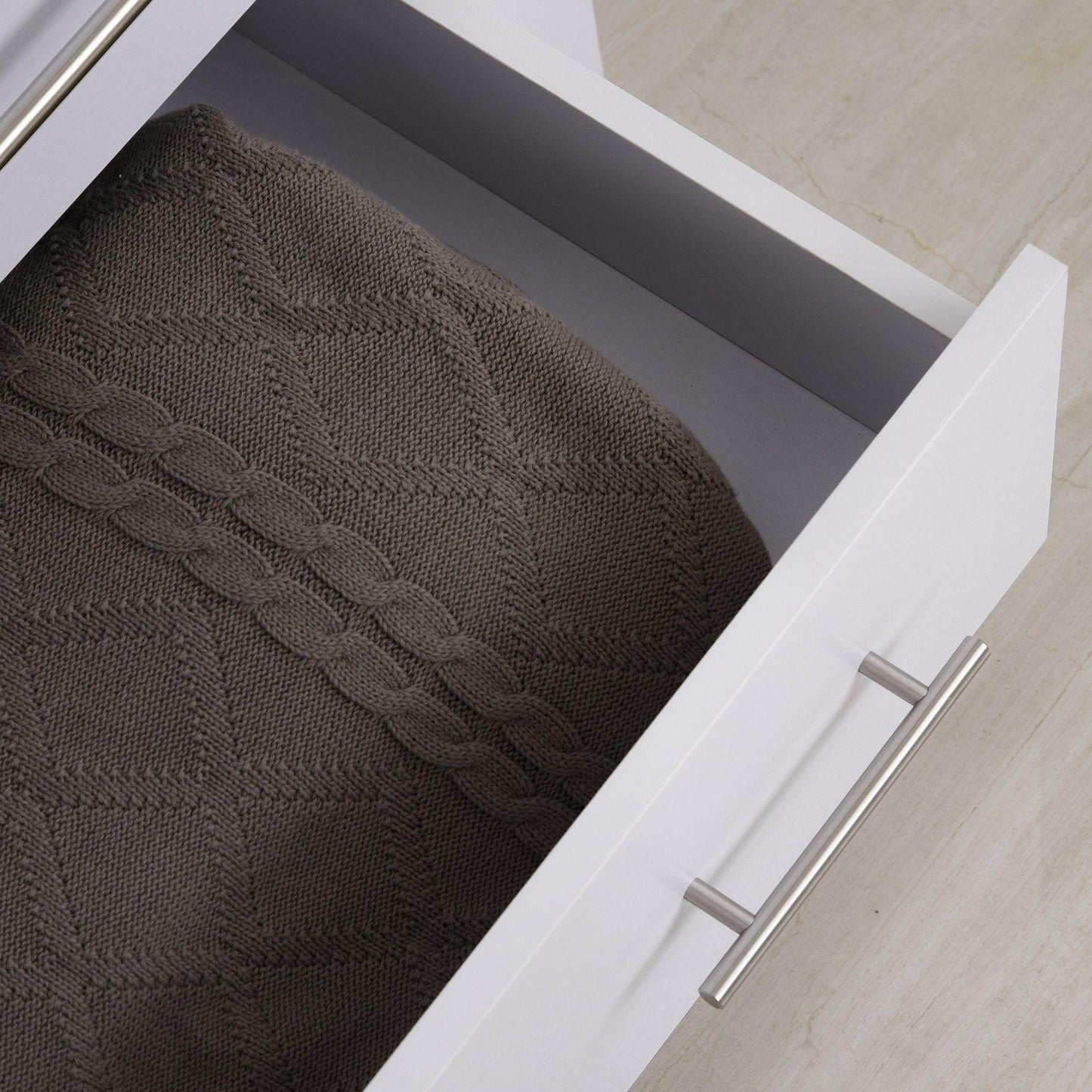 HOMCOM White 4-Drawer Cabinet for Bedrooms - ALL4U RETAILER LTD