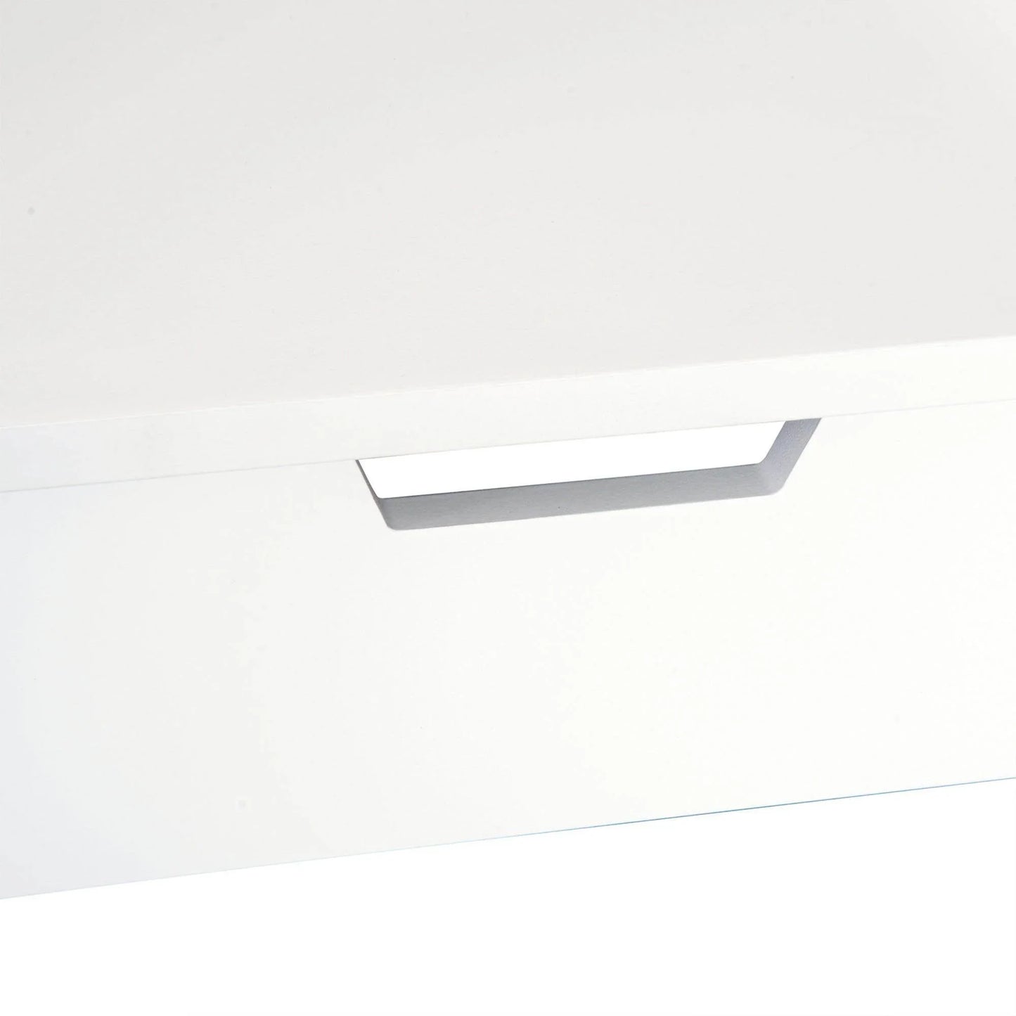 HOMCOM White Dressing Table Desk with Flip-Up Mirror and 2 Drawers - ALL4U RETAILER LTD