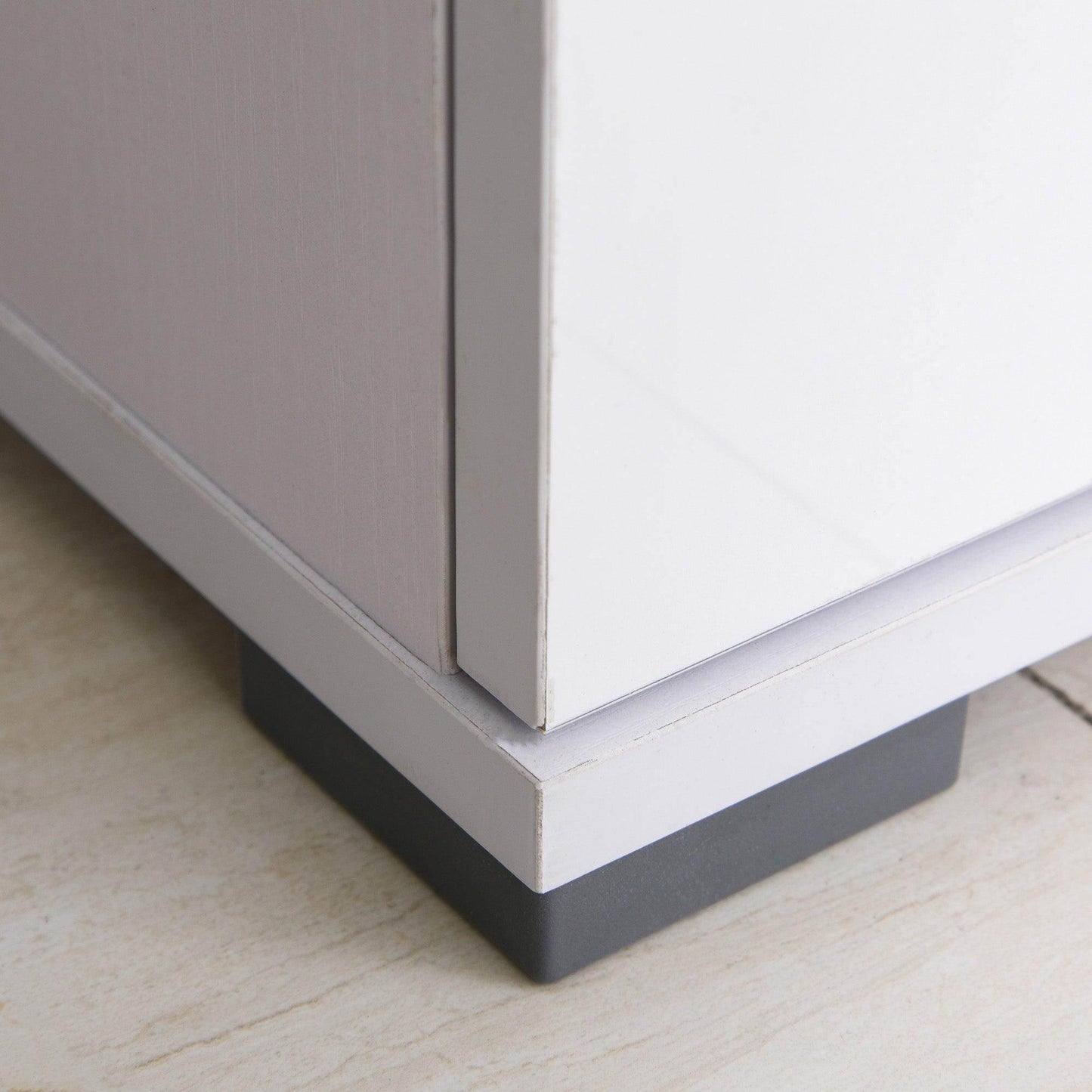 HOMCOM White Gloss Side Cabinet - 71x35x76 cm - ALL4U RETAILER LTD