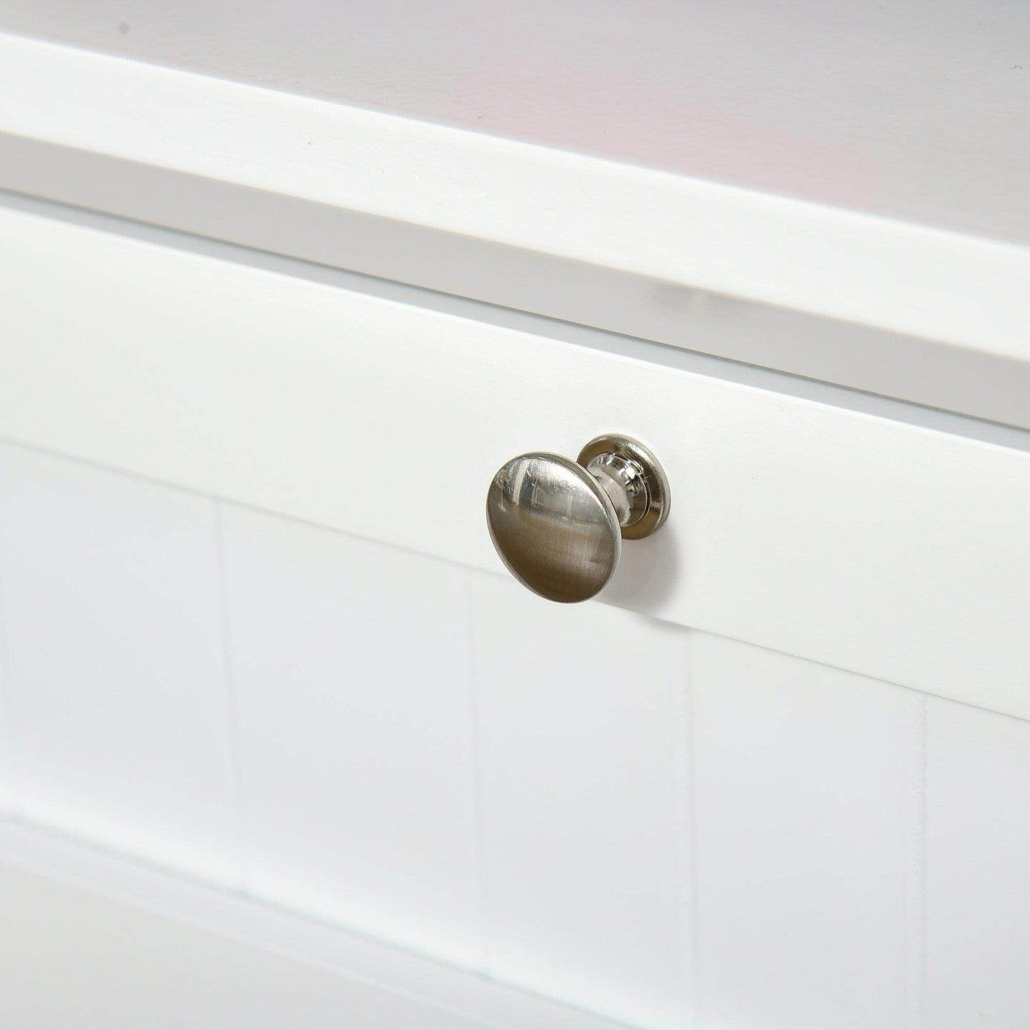 HOMCOM White Kitchen Buffet and Hutch Storage Cupboard - ALL4U RETAILER LTD