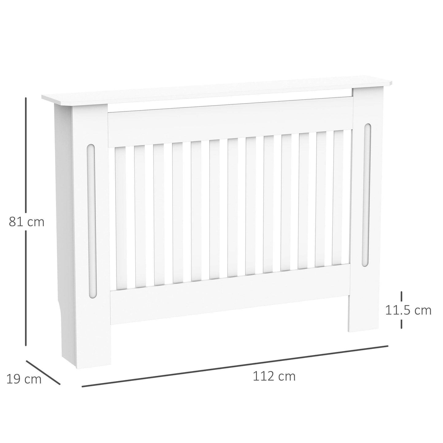 HOMCOM White MDF Radiator Cover - 60x81cm - ALL4U RETAILER LTD