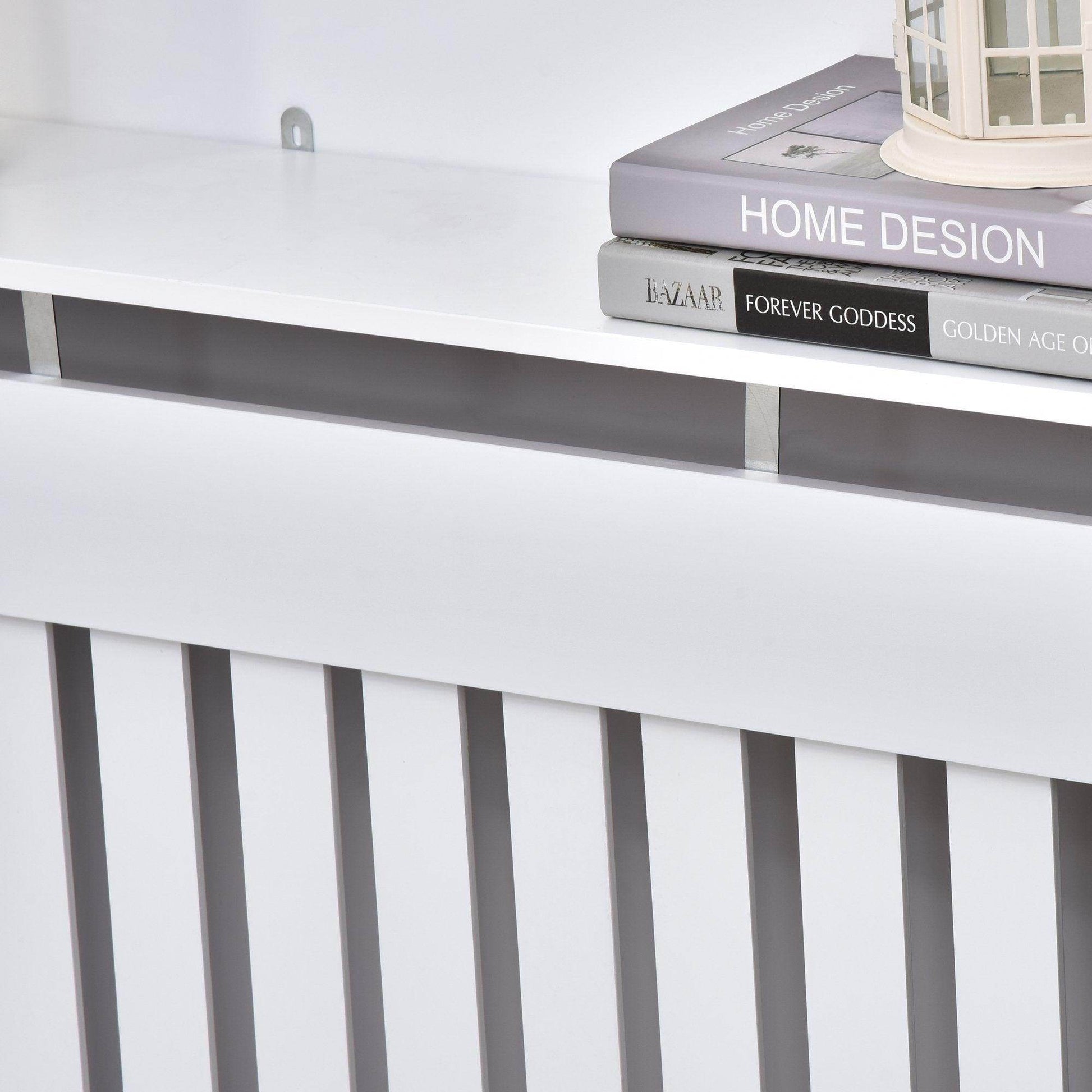 HOMCOM White MDF Radiator Cover - 60x81cm - ALL4U RETAILER LTD