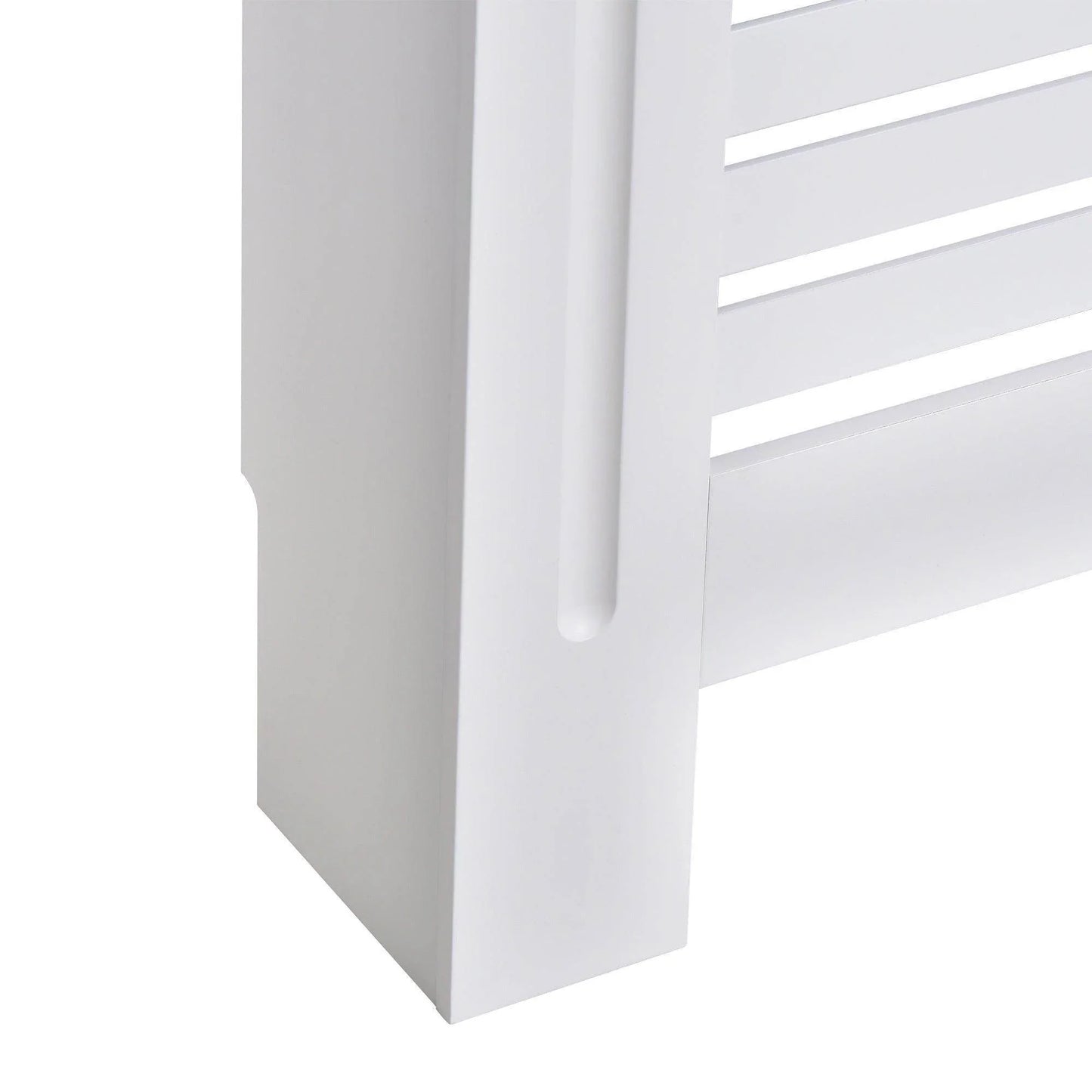 HOMCOM White Radiator Cover - 152cm - Clean Design - ALL4U RETAILER LTD
