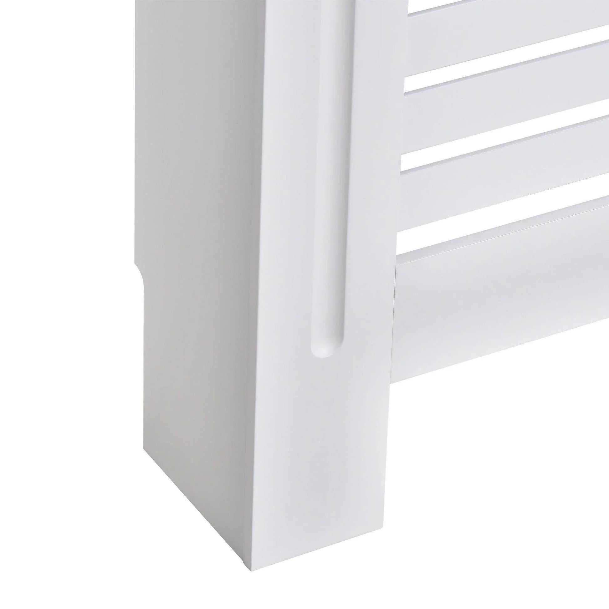 HOMCOM White Radiator Cover - 152cm - Clean Design - ALL4U RETAILER LTD