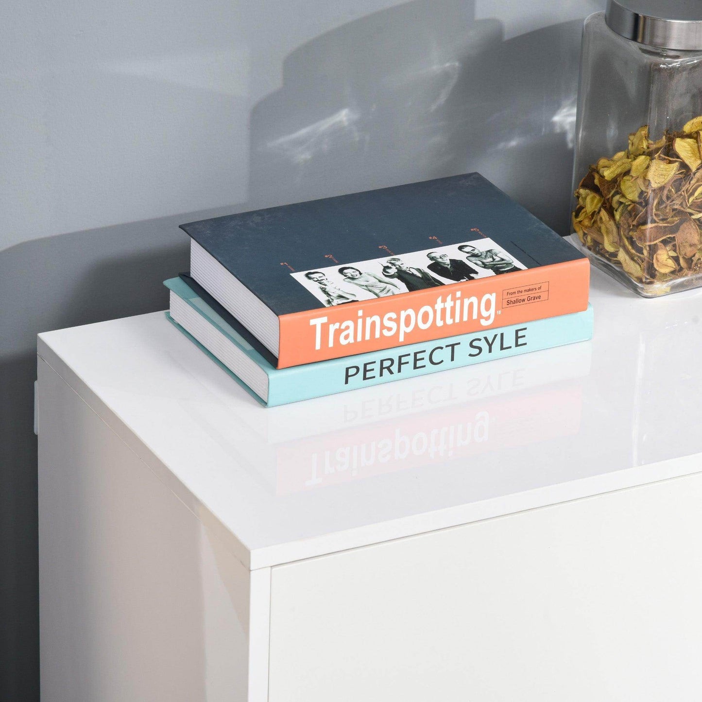 HOMCOM White Sideboard with 2 Drawers - ALL4U RETAILER LTD