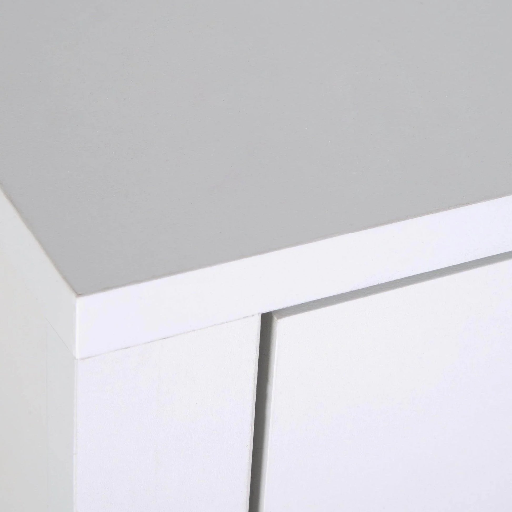 HOMCOM White Wood Bedside Cabinet with Drawer and Shelf - ALL4U RETAILER LTD