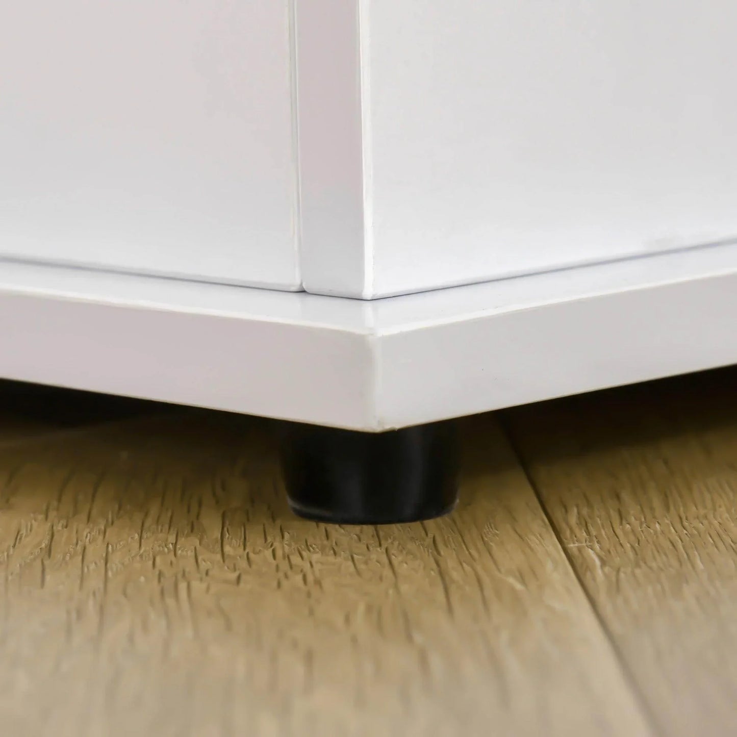 HOMCOM Wooden Storage Box - White - ALL4U RETAILER LTD