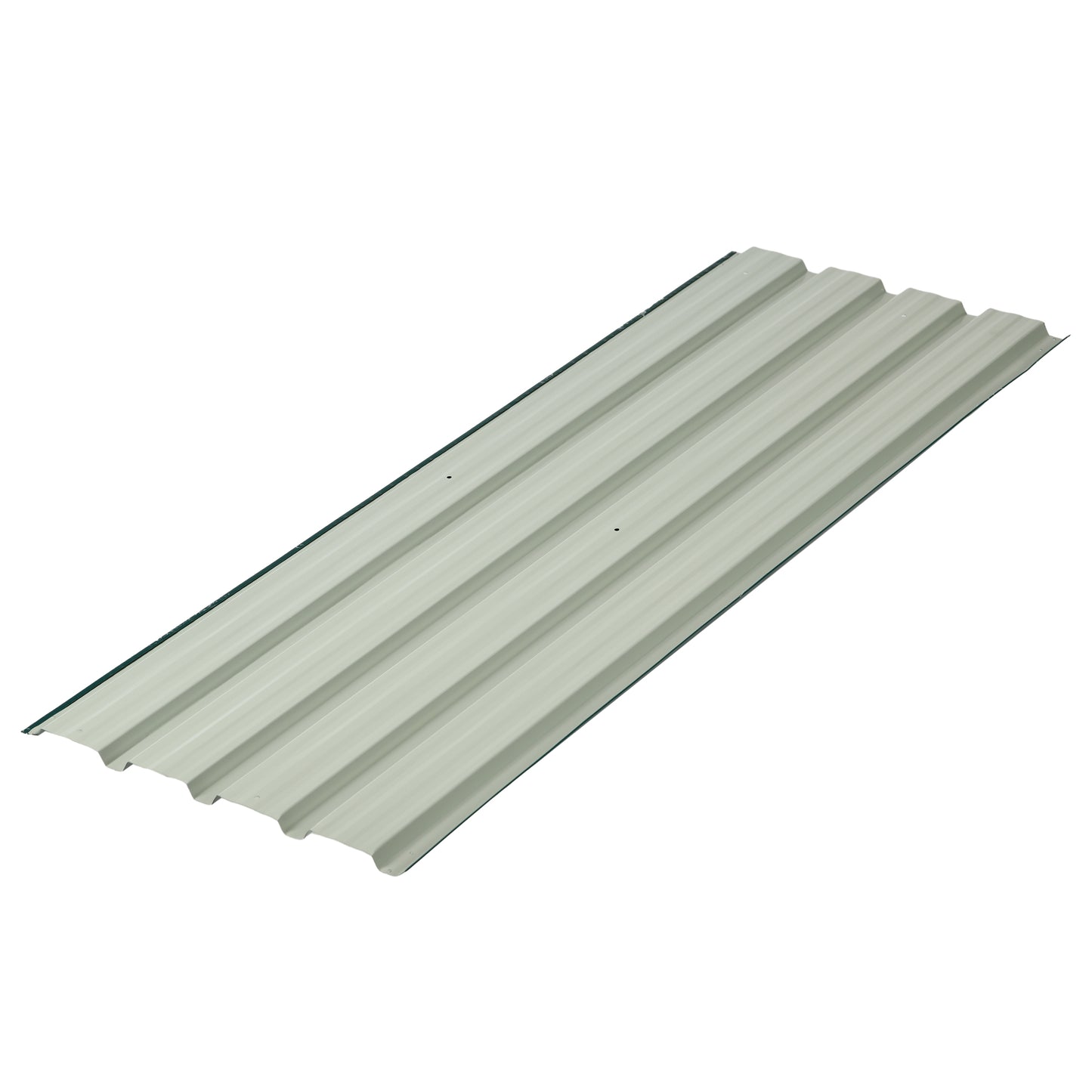 Outsunny Corrugated Roofing Sheets Pack Of 24 Galvanised Steel Panels For Greenhouse Garage Carport 129 X 45 Cm Green