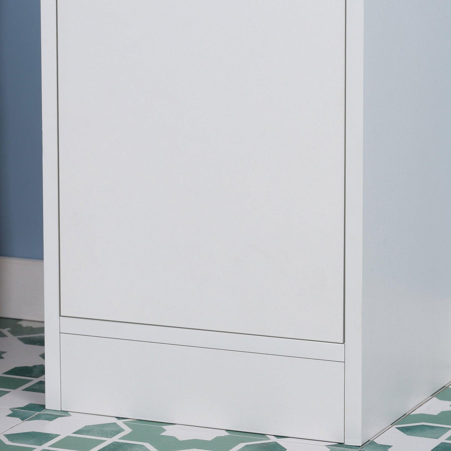 Kleankin Tall Bathroom Storage Cabinet - Freestanding Floor Cabinet - ALL4U RETAILER LTD