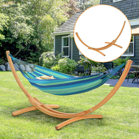 Outsunny 3m Wooden Hammock Stand - Garden Picnic Accessories - ALL4U RETAILER LTD