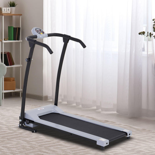 HOMCOM Foldable Walking Treadmill, Aerobic Exercise Machine with LED Display - ALL4U RETAILER LTD