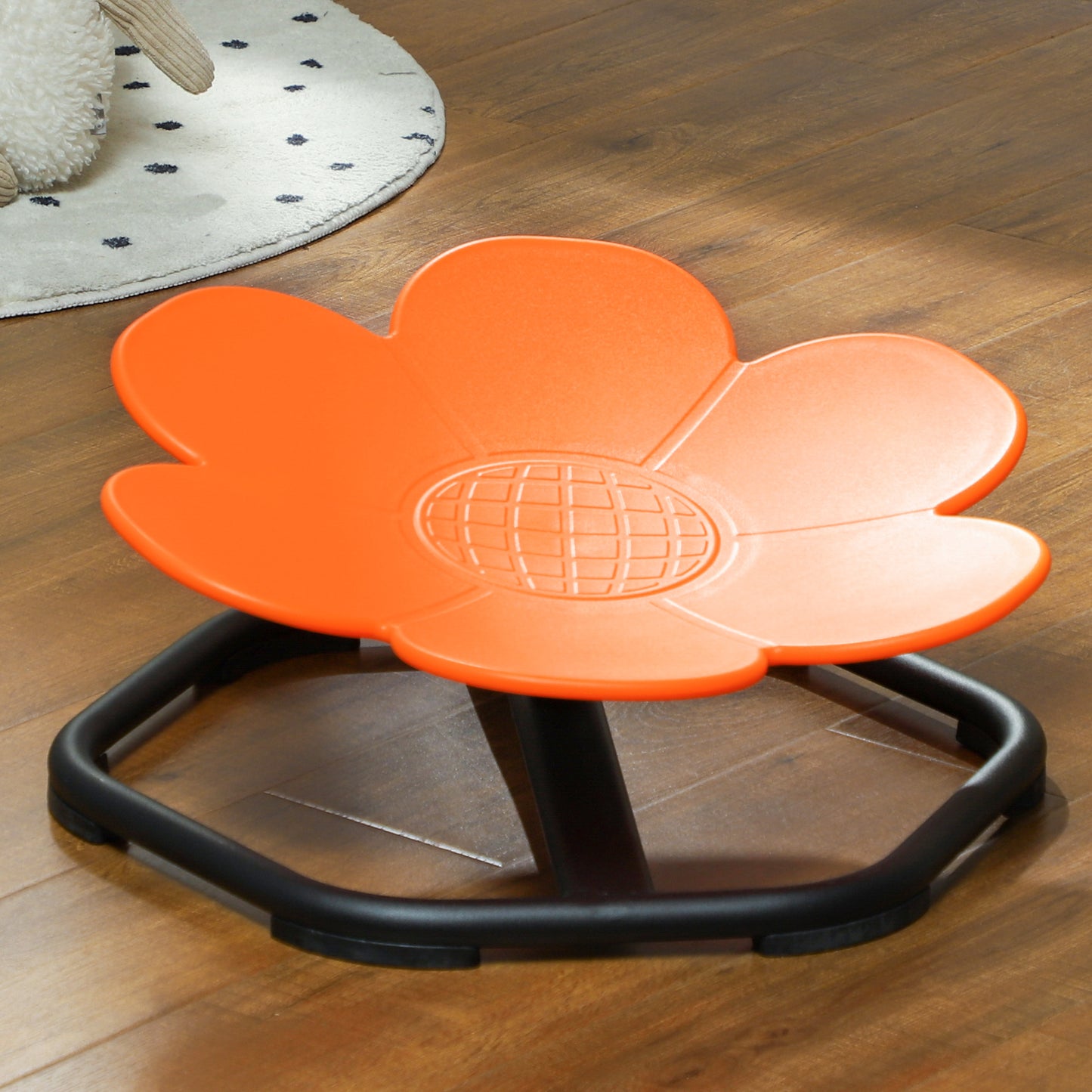 AIYAPLAY Sensory Spinning Chair for Kids Coordination and Balance Orange Non Slip Base Supports up to 50kg