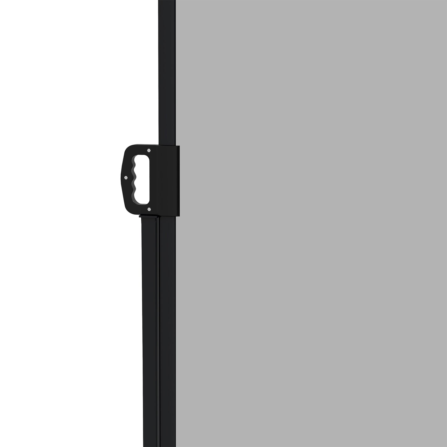Outsunny Retractable Side Awning Outdoor Privacy Screen 400 x 180 cm Light Grey Shade
