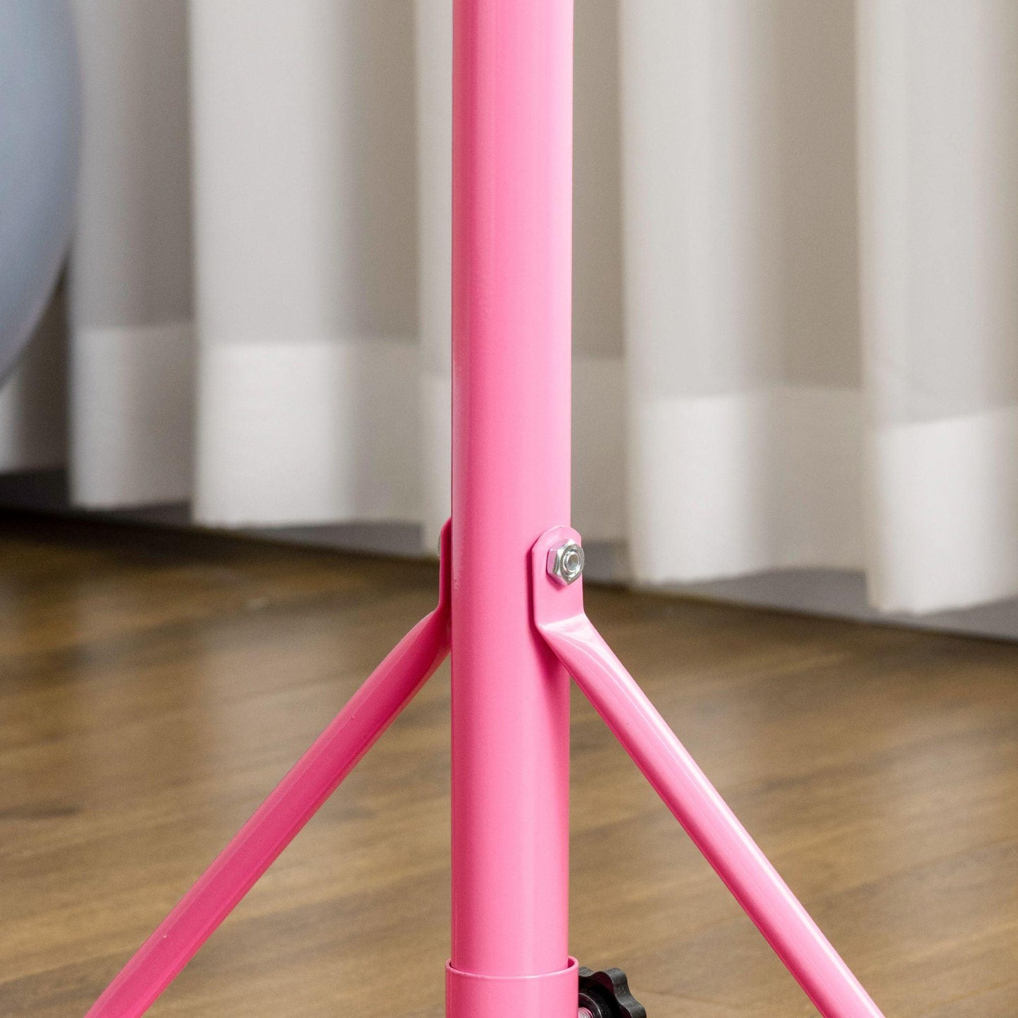 HOMCOM Freestanding Ballet Barre, Height Adjustable Ballet Bar for Home, Studio - ALL4U RETAILER LTD