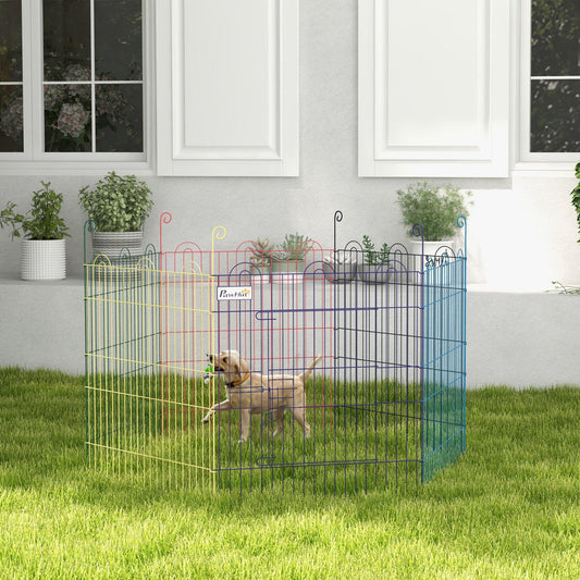 PawHut Pet Playpen Dog Puppy Crate Kennel w/ Door - ALL4U RETAILER LTD