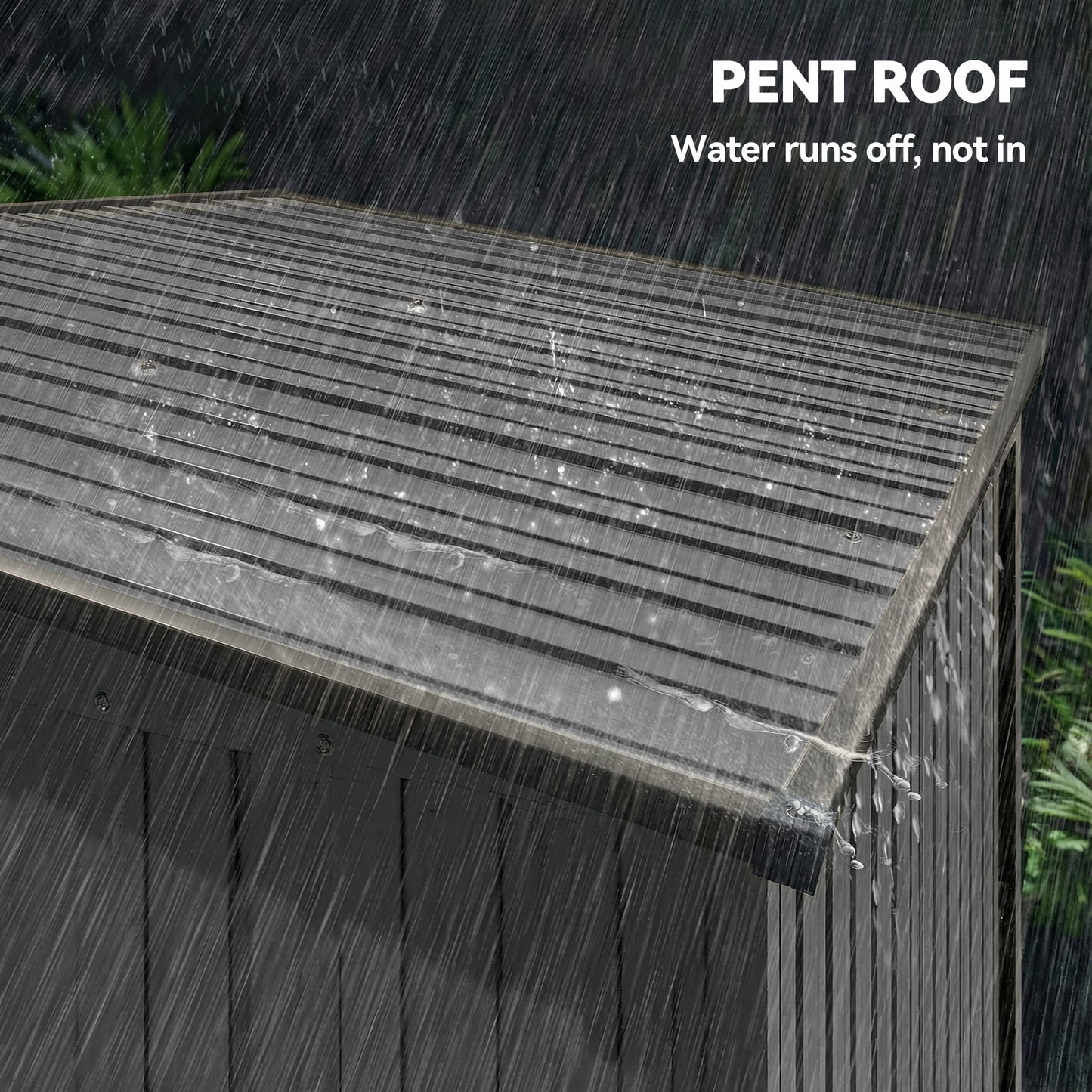 Outsunny 5 X 3.5 Ft Metal Garden Storage Shed With Effortless Assembly And Waterproof Outdoor Use Light Grey