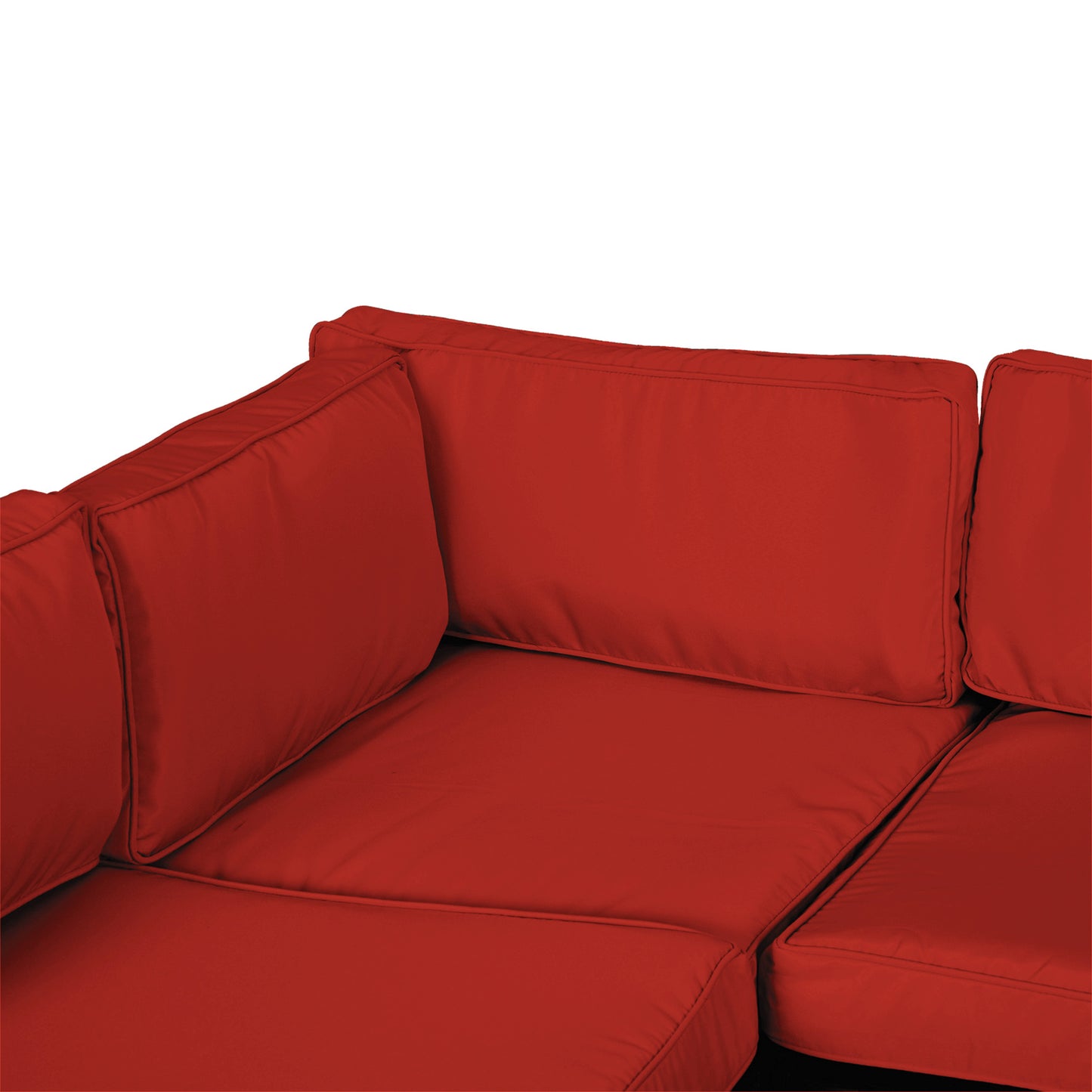 Outsunny 14 Outdoor Cushion Cover Set Red Includes Six Seat Covers Six Large Back Covers And Two Small Back Covers