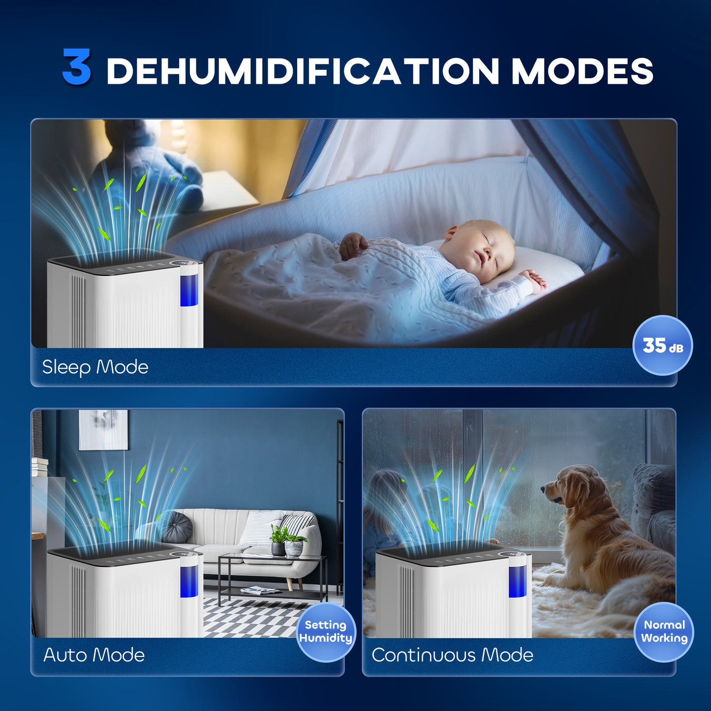 HOMCOM 12 L Per Day Dehumidifier With Filter White 2 L Tank For 10 to 25 Square Meters