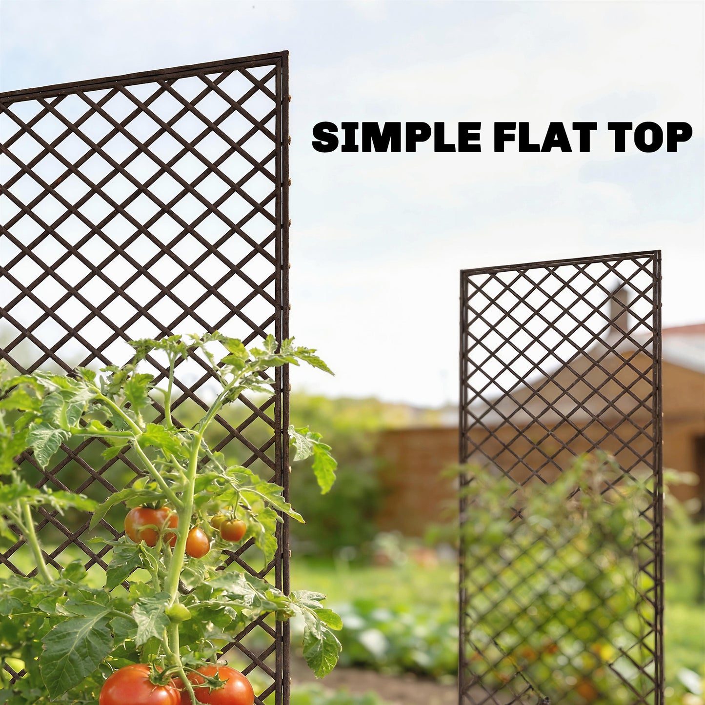 Outsunny Garden Trellis Arch Hand Woven Natural Wicker For Climbing Plants Outdoor Decor