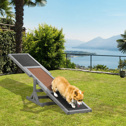 PawHut Wooden Pet Seesaw for Big Dogs with Anti-Slip Surface, 180 x 30 x 30cm - ALL4U RETAILER LTD