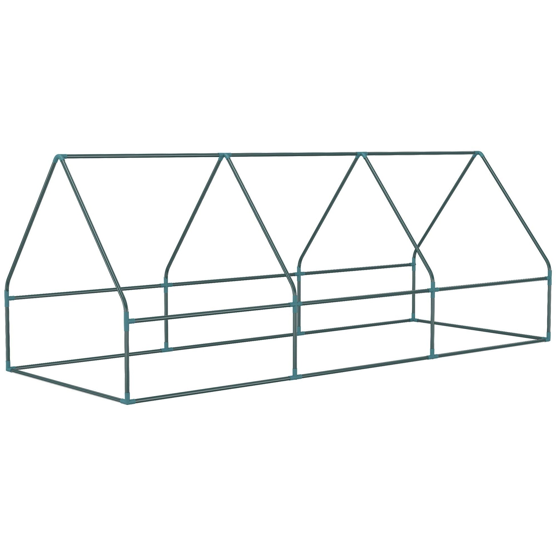 Outsunny Portable Small Polytunnel with Mesh Windows, 240x90x90cm - ALL4U RETAILER LTD