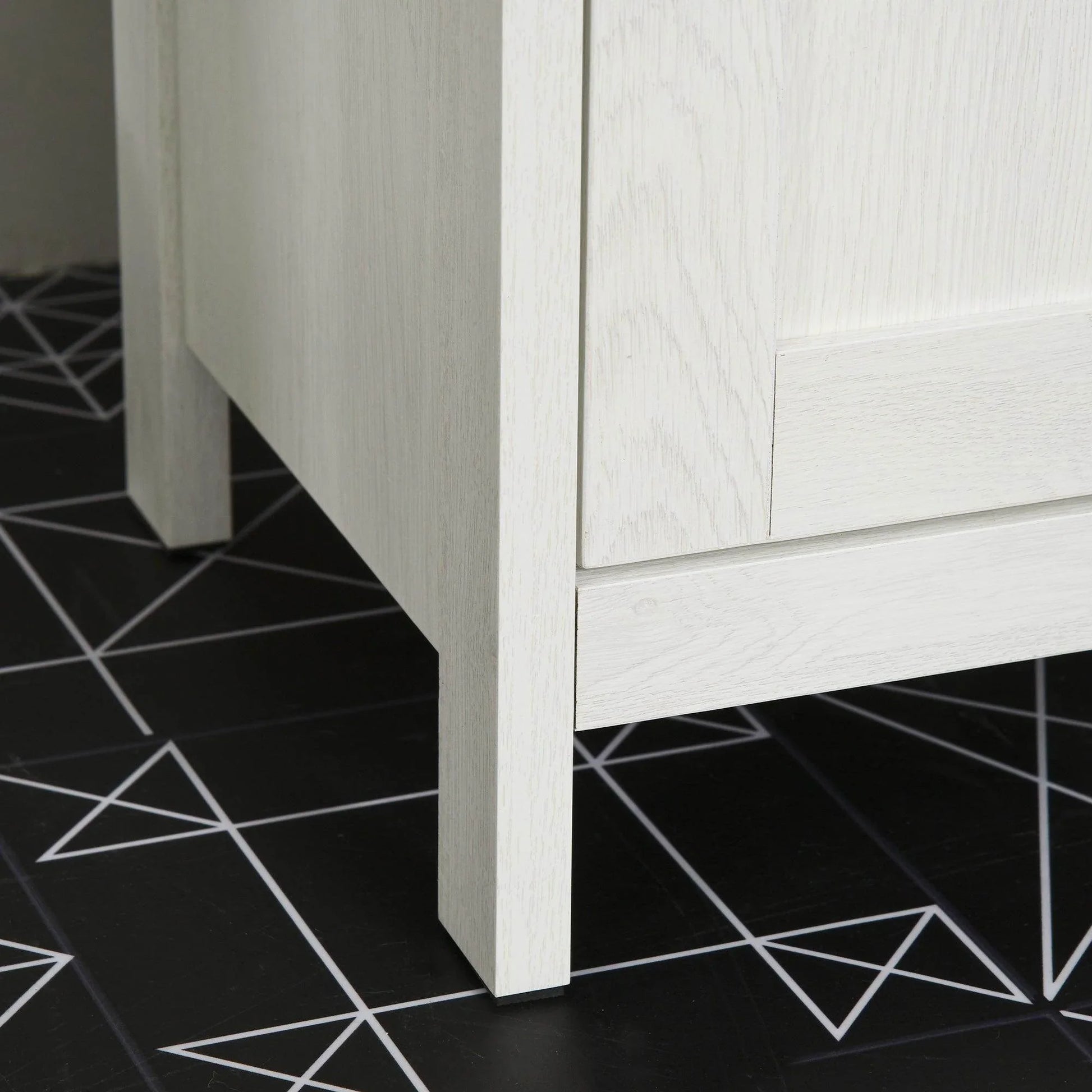 Kleankin Antique White Bathroom Cabinet - ALL4U RETAILER LTD