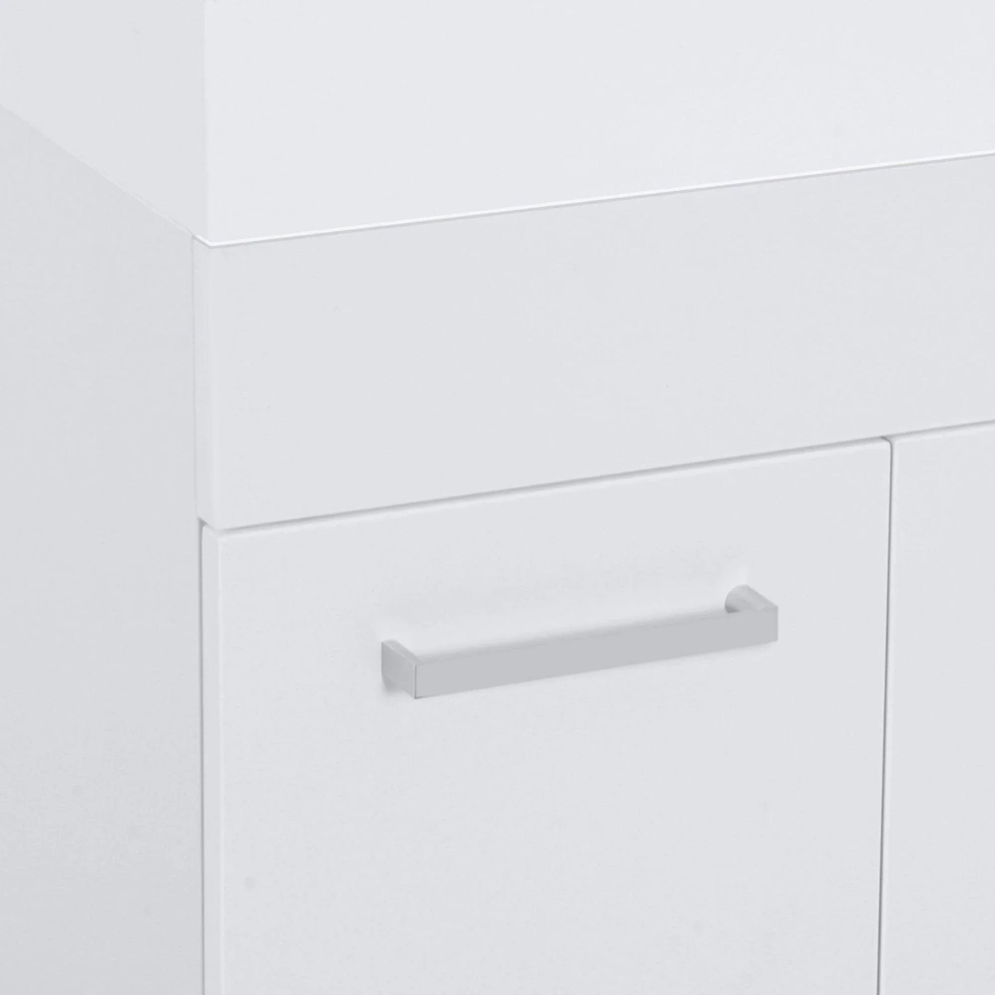 Kleankin Bathroom Storage Cabinet with Ceramic Basin - ALL4U RETAILER LTD