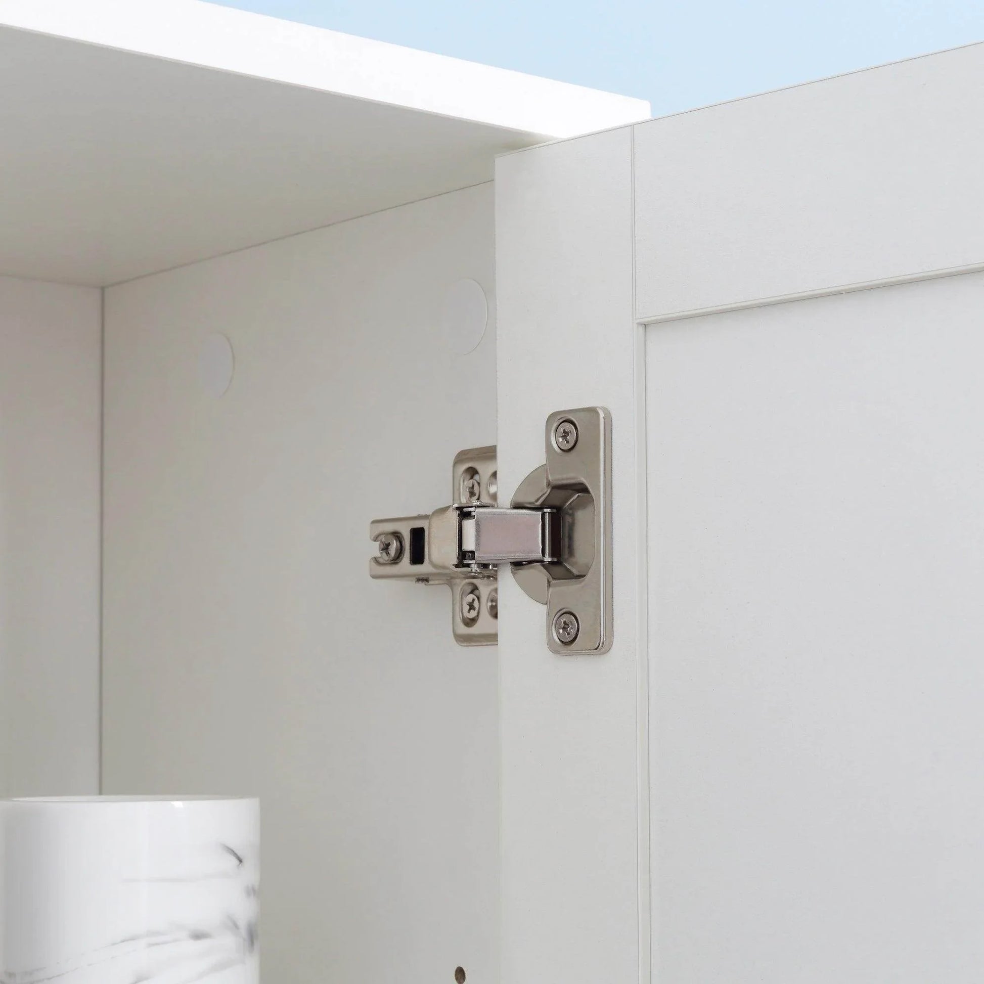 Kleankin Tall Bathroom Storage Cabinet - Freestanding Floor Cabinet - ALL4U RETAILER LTD