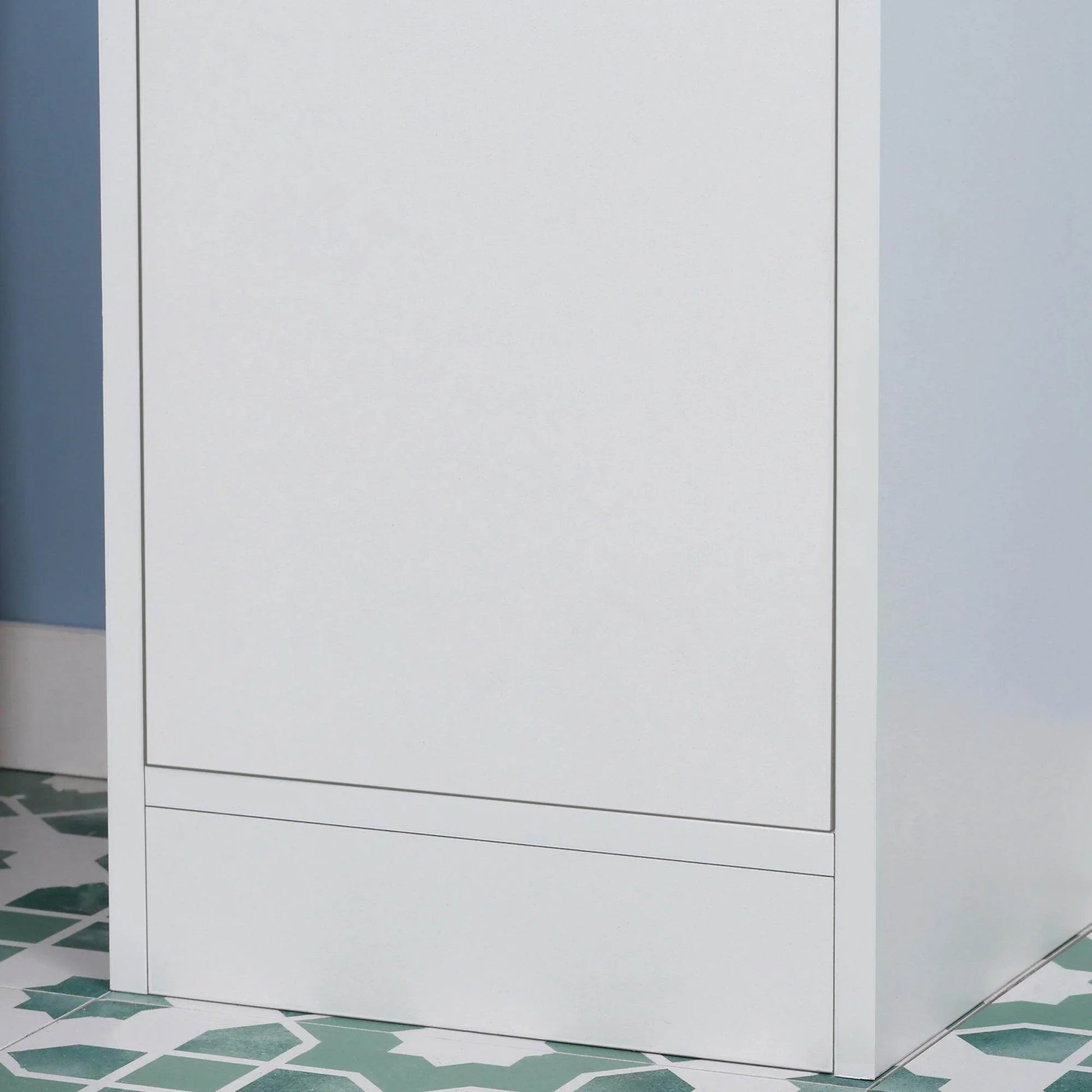 Kleankin Tall Bathroom Storage Cabinet - Freestanding Floor Cabinet - ALL4U RETAILER LTD