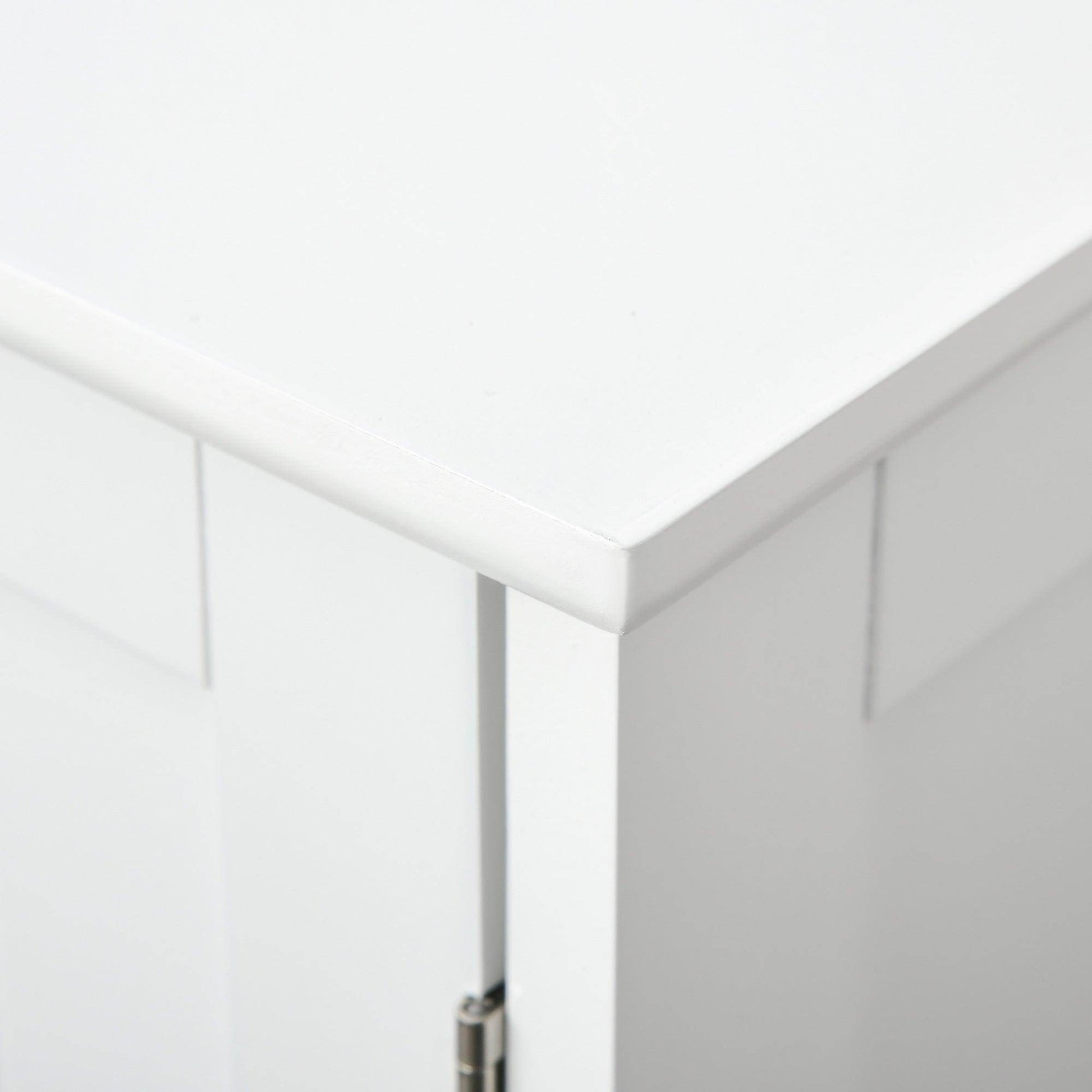 Kleankin Under-Sink Storage Cabinet - Adjustable Shelf - White - ALL4U RETAILER LTD