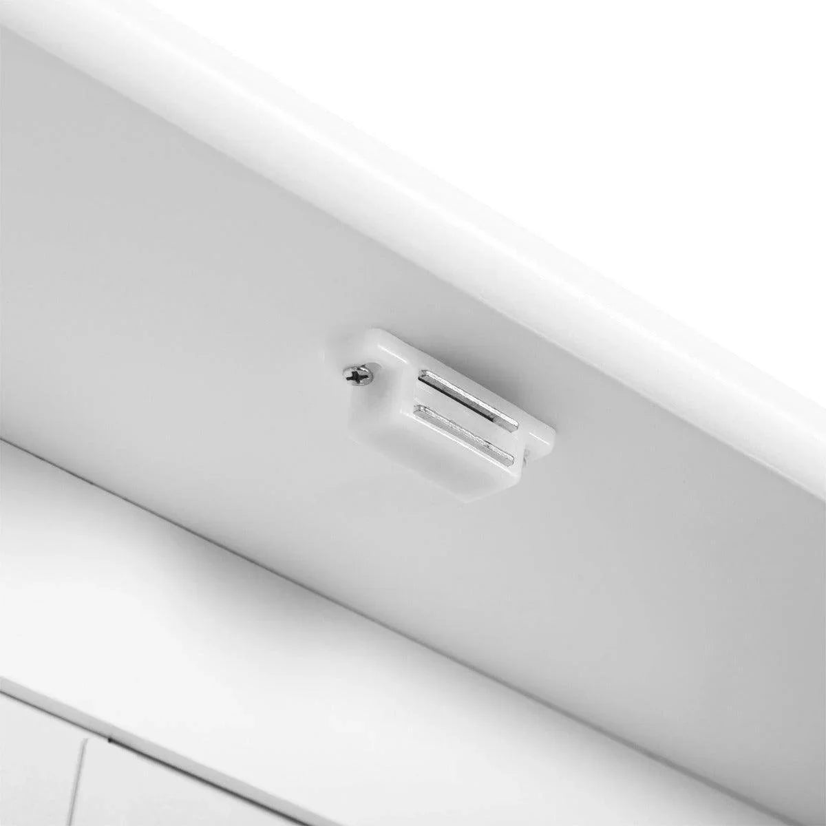 Kleankin Wall-mounted Bathroom Cabinet Mirror - White - ALL4U RETAILER LTD