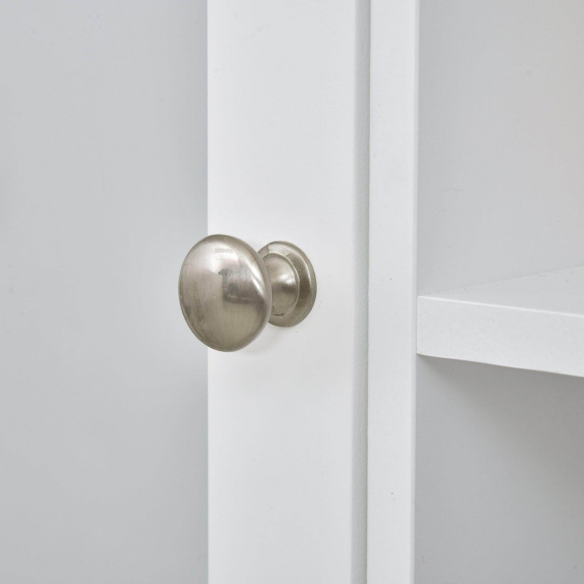 Kleankin White Bathroom Cabinet with Mirror - Wall Mount Storage - ALL4U RETAILER LTD