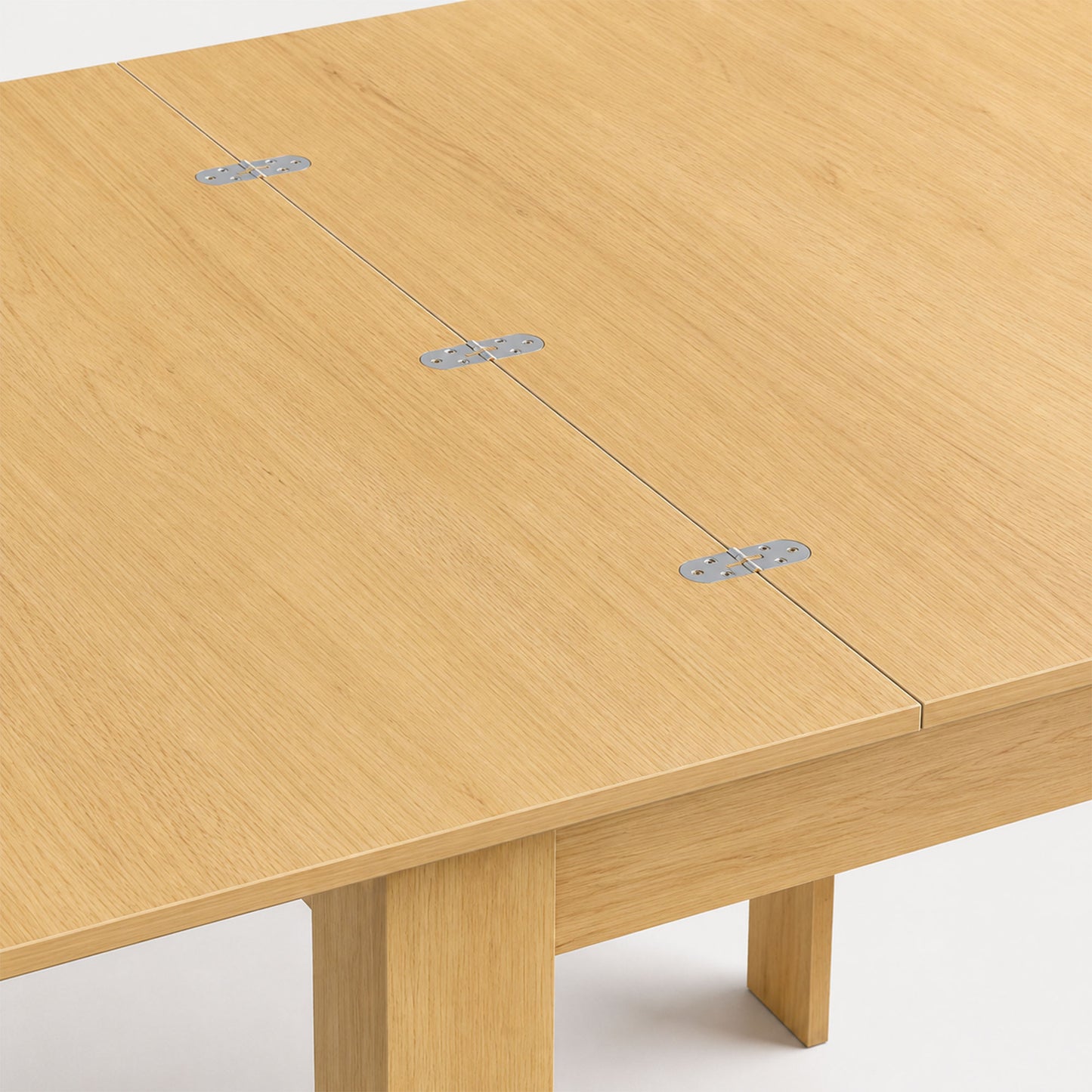 HOMCOM Square Dining Table White Wood Effect Modern Small Dining Table Space Saving with Non Slip Foot Pads