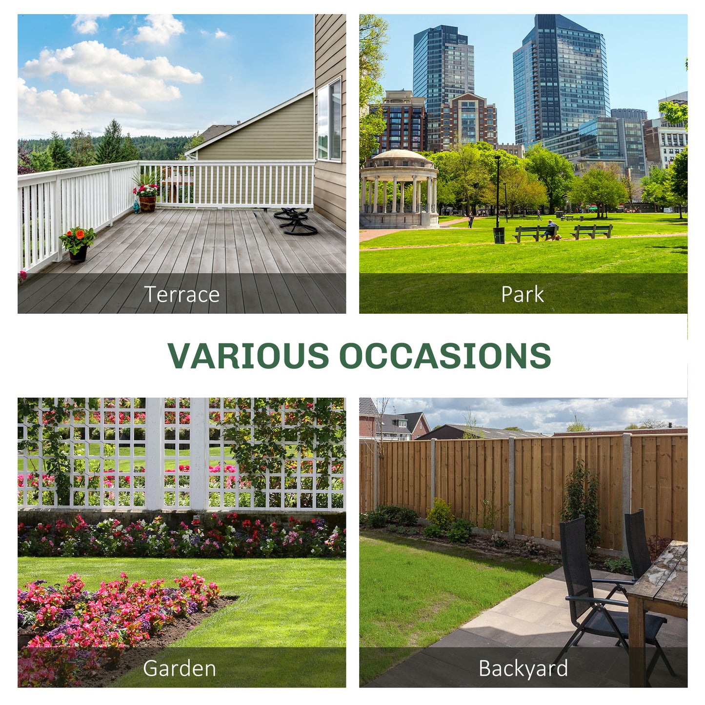 Outsunny Fir Wood Convertible Garden Bench 2 To 3 Seater With Middle Table For Outdoor Patio Grey