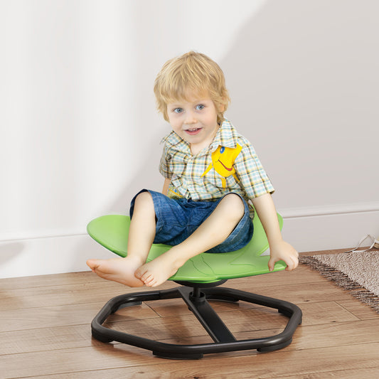 AIYAPLAY Butterfly Shaped Kids Sensory Spinning Chair For Balance And Coordination Training Green
