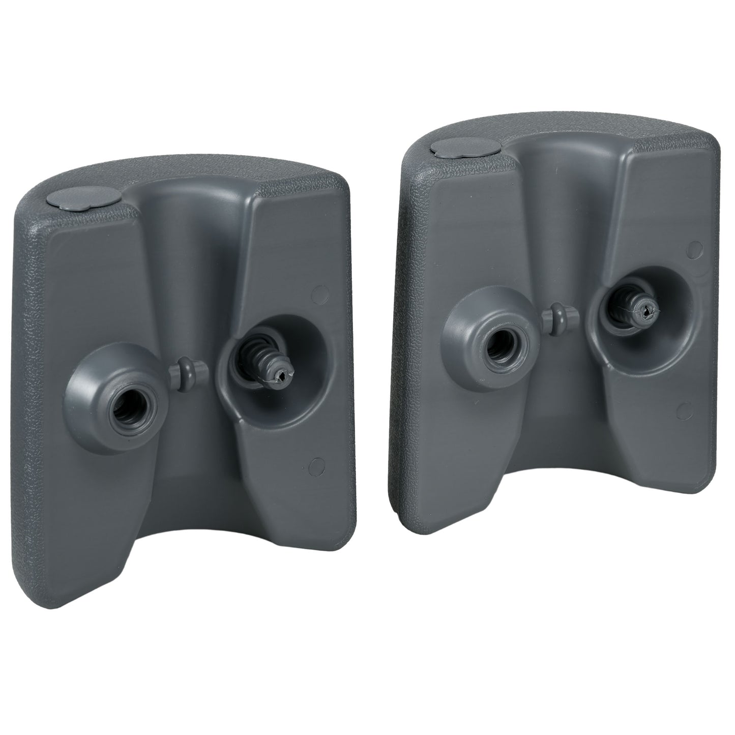 Outsunny HDPE Tent Weights Set of 4 Canopy Weights Fill with Water or Sand UV Resistant Outdoor Gazebo Anchors 48 kg