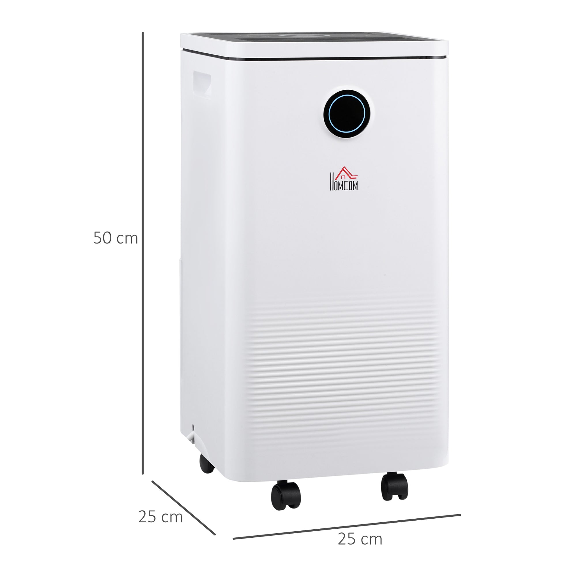 HOMCOM 10L/Day Smart WiFi Control Portable Dehumidifier for Home, Laundry, and Basement - ALL4U RETAILER LTD