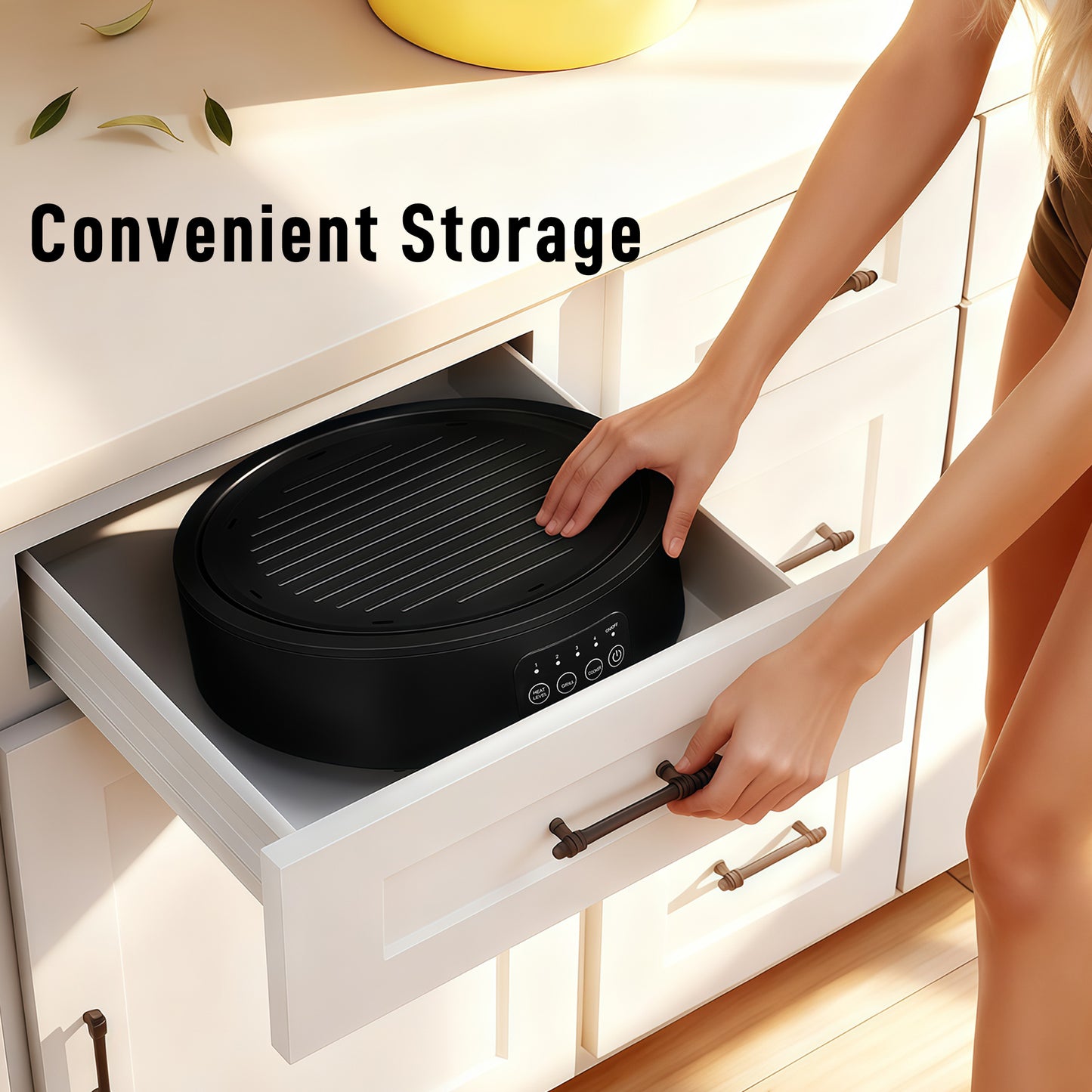 HOMCOM Electric Ceramic Hob With Grill Plate Dual Mode 36cm Plug In Hot Plate With 4 Heat Levels For All Type Pots
