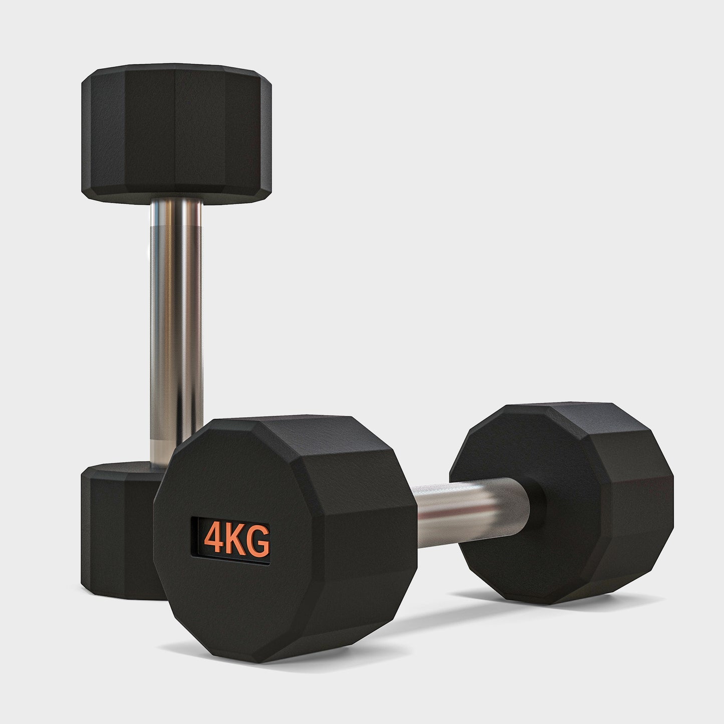 SPORTNOW 4kg Hexagonal Dumbbell Set with Non-Slip Grip for Home Workouts - 2 Pack - ALL4U RETAILER LTD