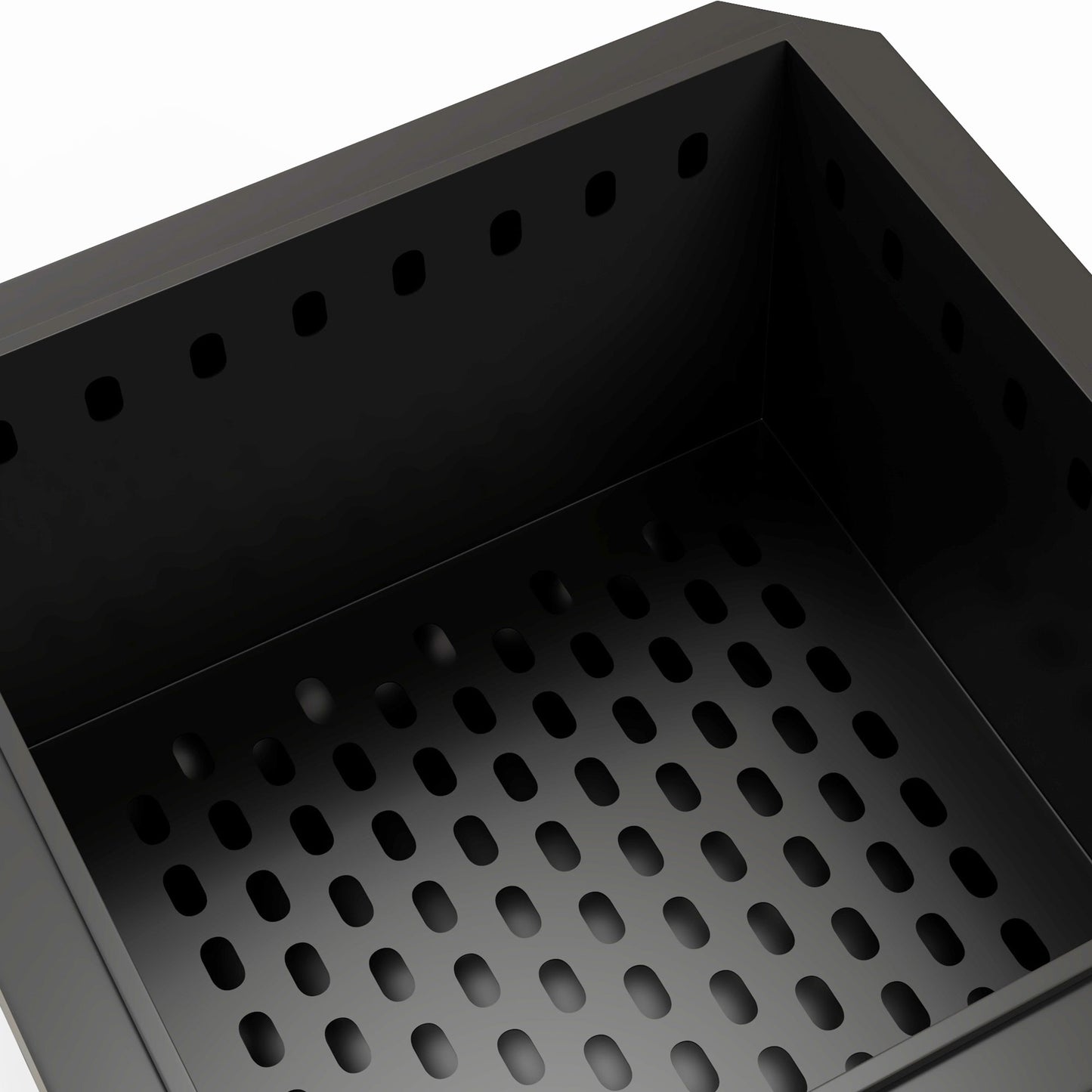 Outsunny Smokeless Fire Pit 48 Cm Portable Wood Burning Fire Pit Square Metal Bonfire Stove With Poker Black