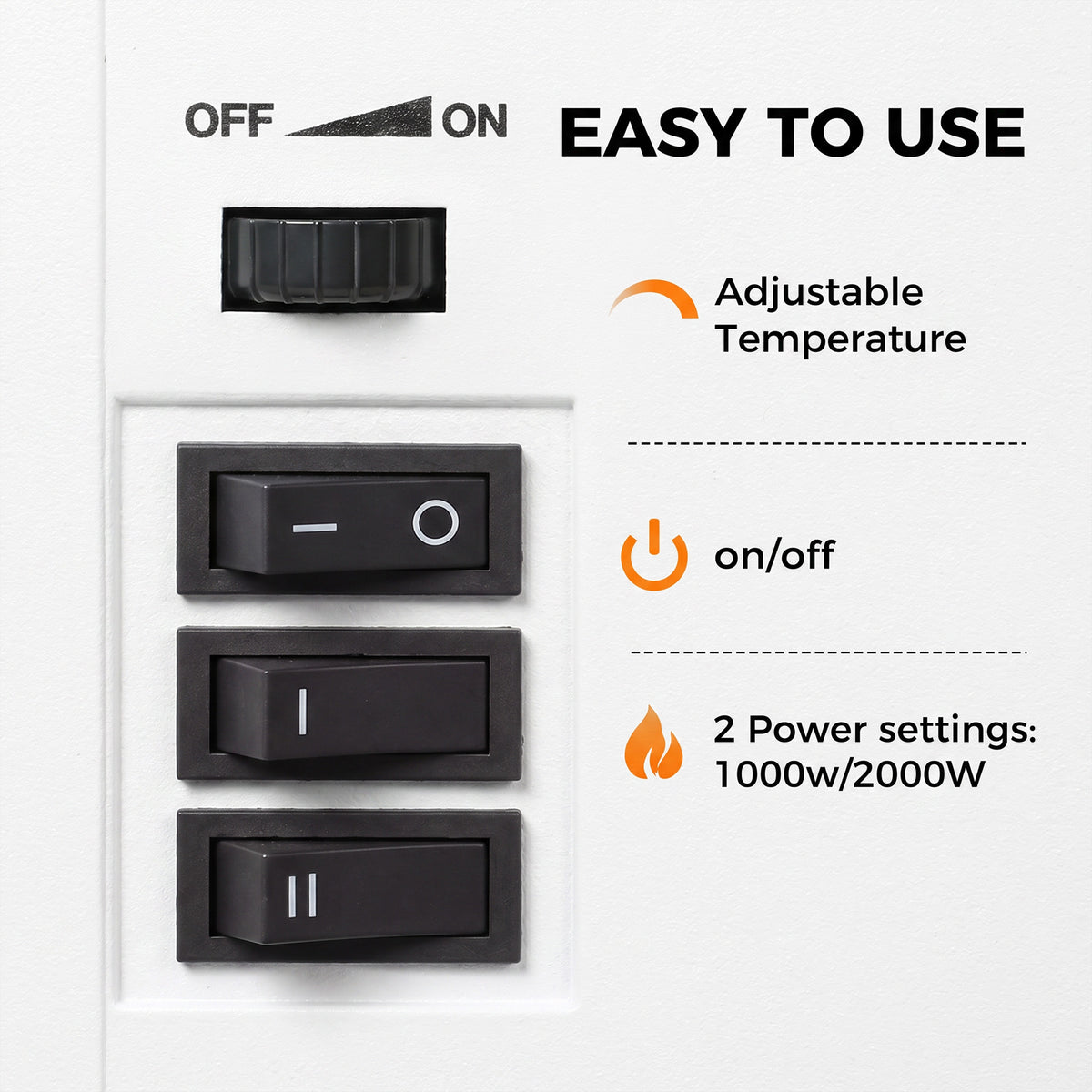Homcom Freestanding Electric Fireplace With 3D Flame And Thermostat Heater
