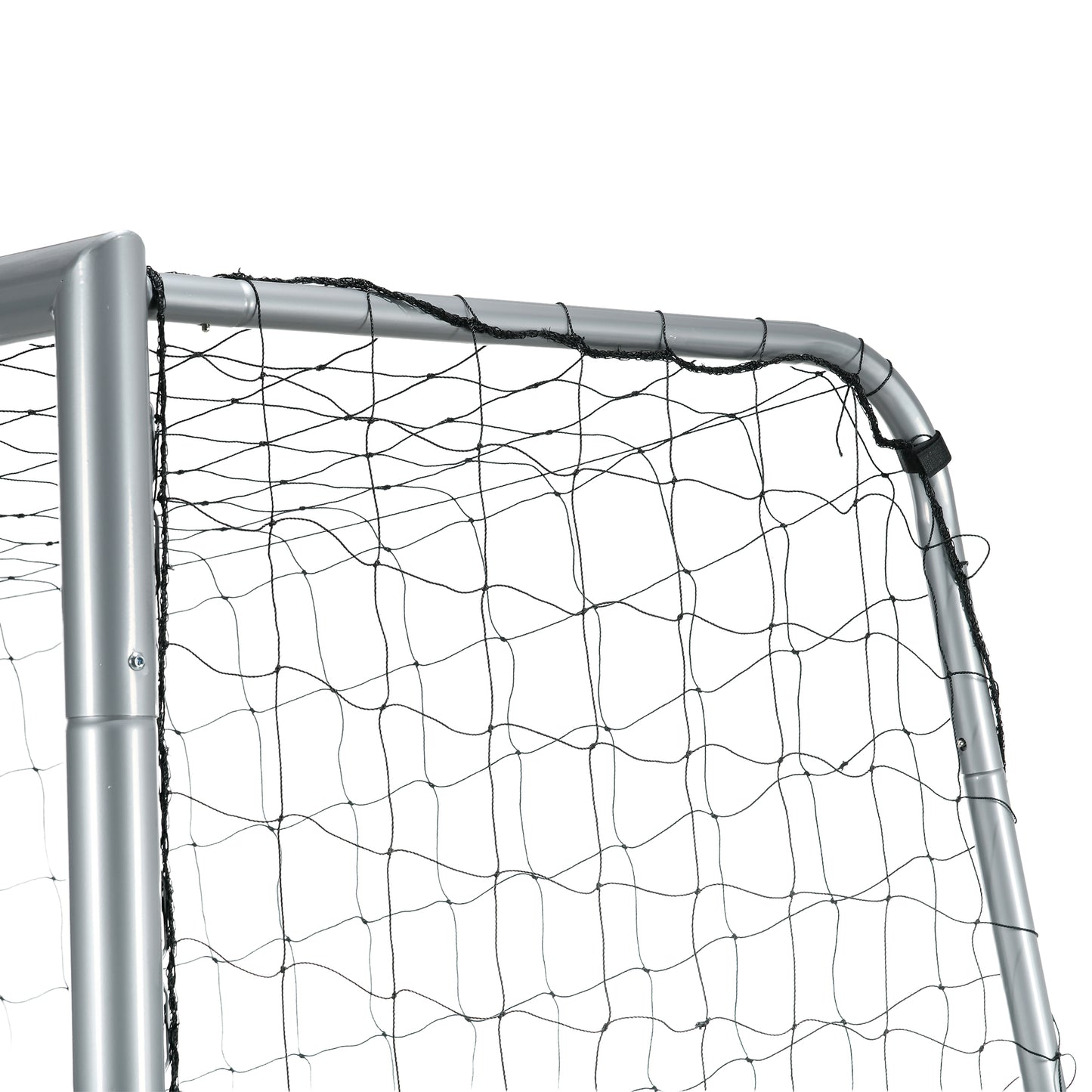 Outsunny Portable 10ft x 6.5ft Football Goal with Weather-Resistant Net and Ground Stakes - ALL4U RETAILER LTD